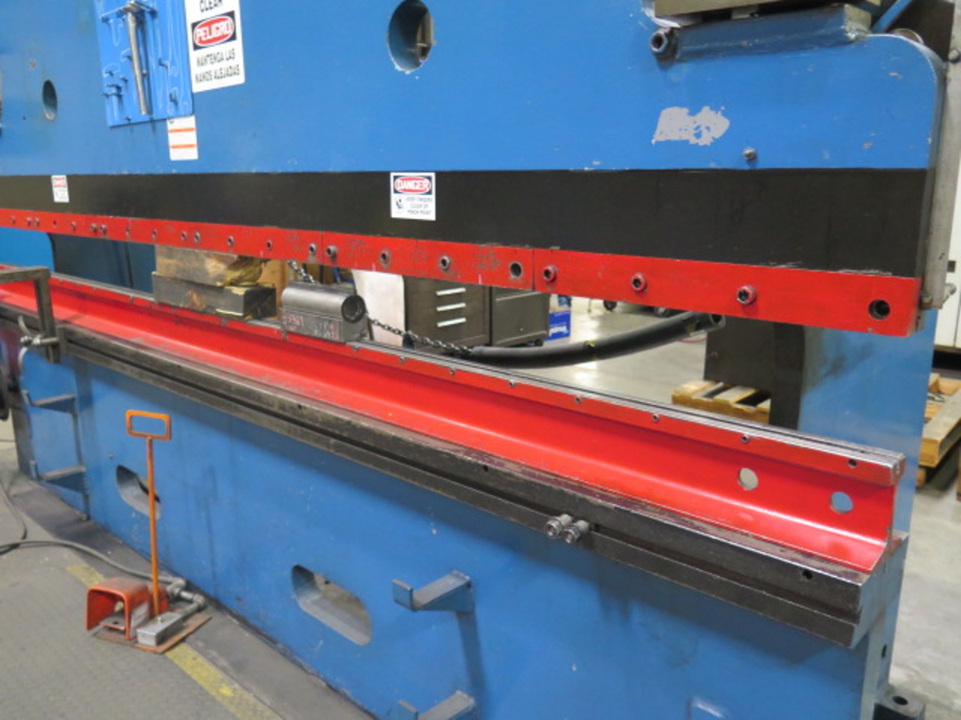 Pacific 100 Ton x 12’ Hyd Press Brake w/ 12’ Bed Length, 6 ¼” Throat, 124 ½” Between, SOLD AS IS - Image 8 of 14