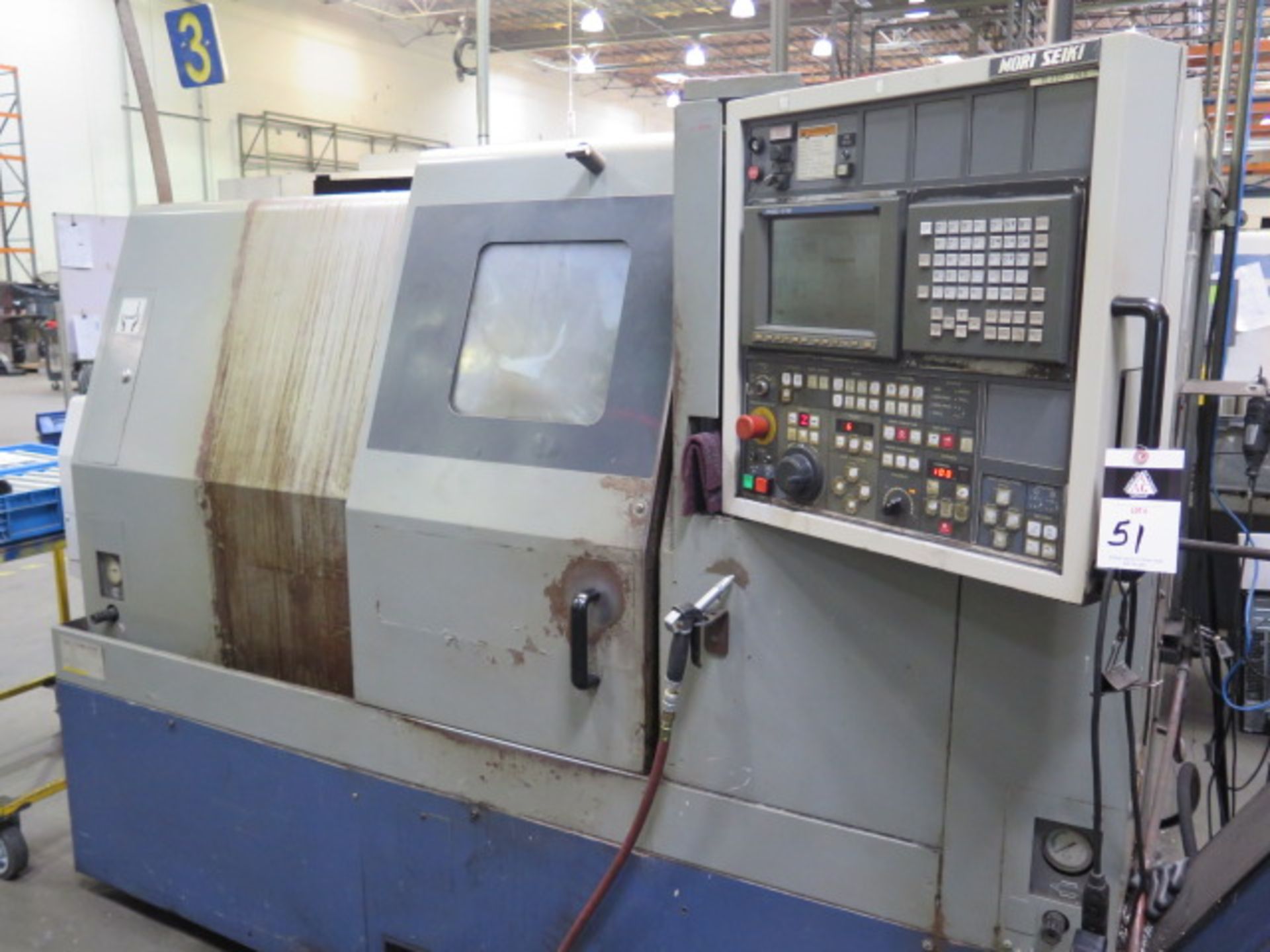 1997 Mori Seiki SL-250BMC Live Turret CNC Turning Center s/n 268 w/ MSC-518 Controls, SOLD AS IS - Bild 3 aus 12