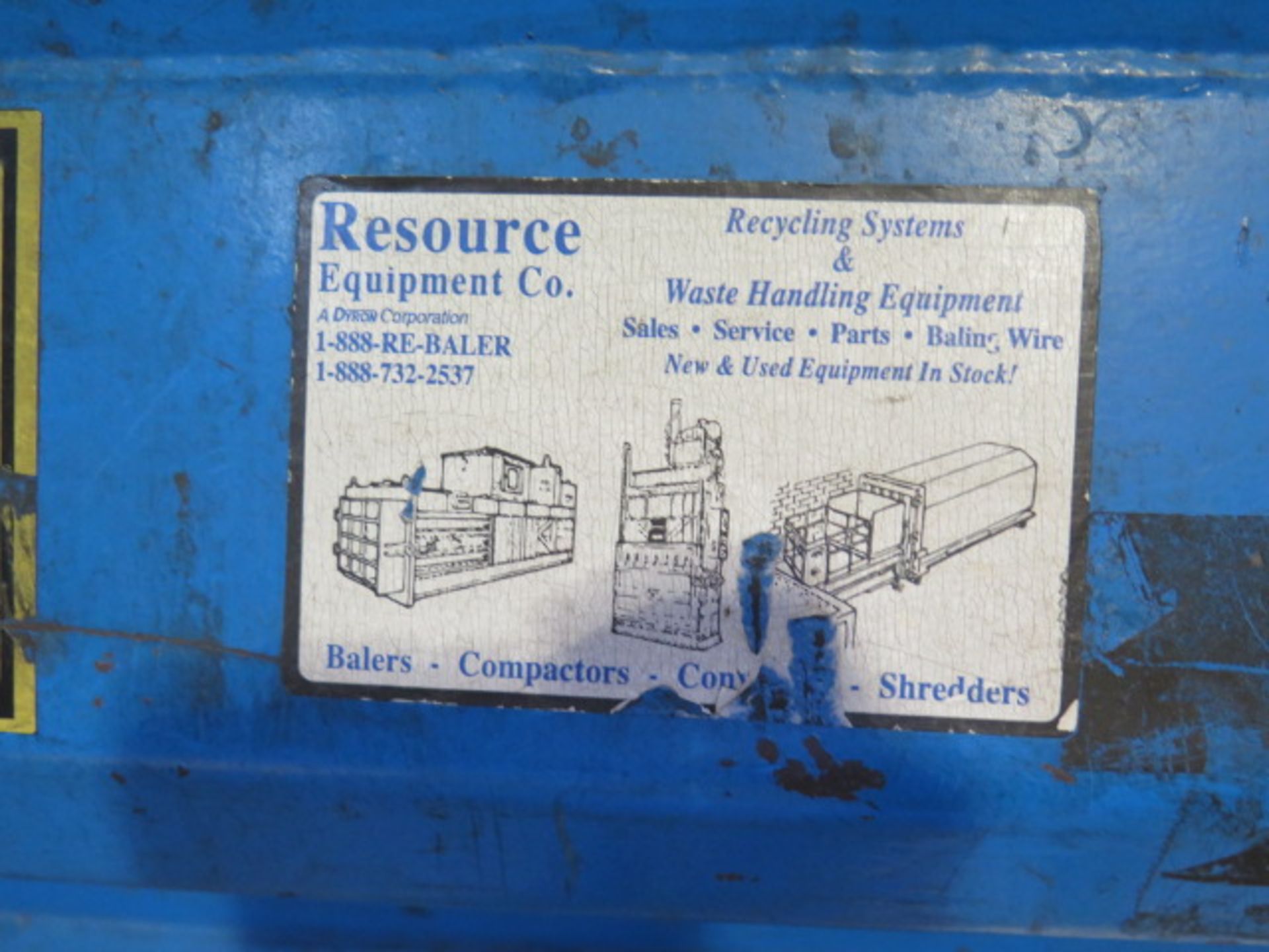 Resource Equipment Hydraulic Corrugated Paper Baler (SOLD AS-IS - NO WARRANTY) - Image 8 of 8