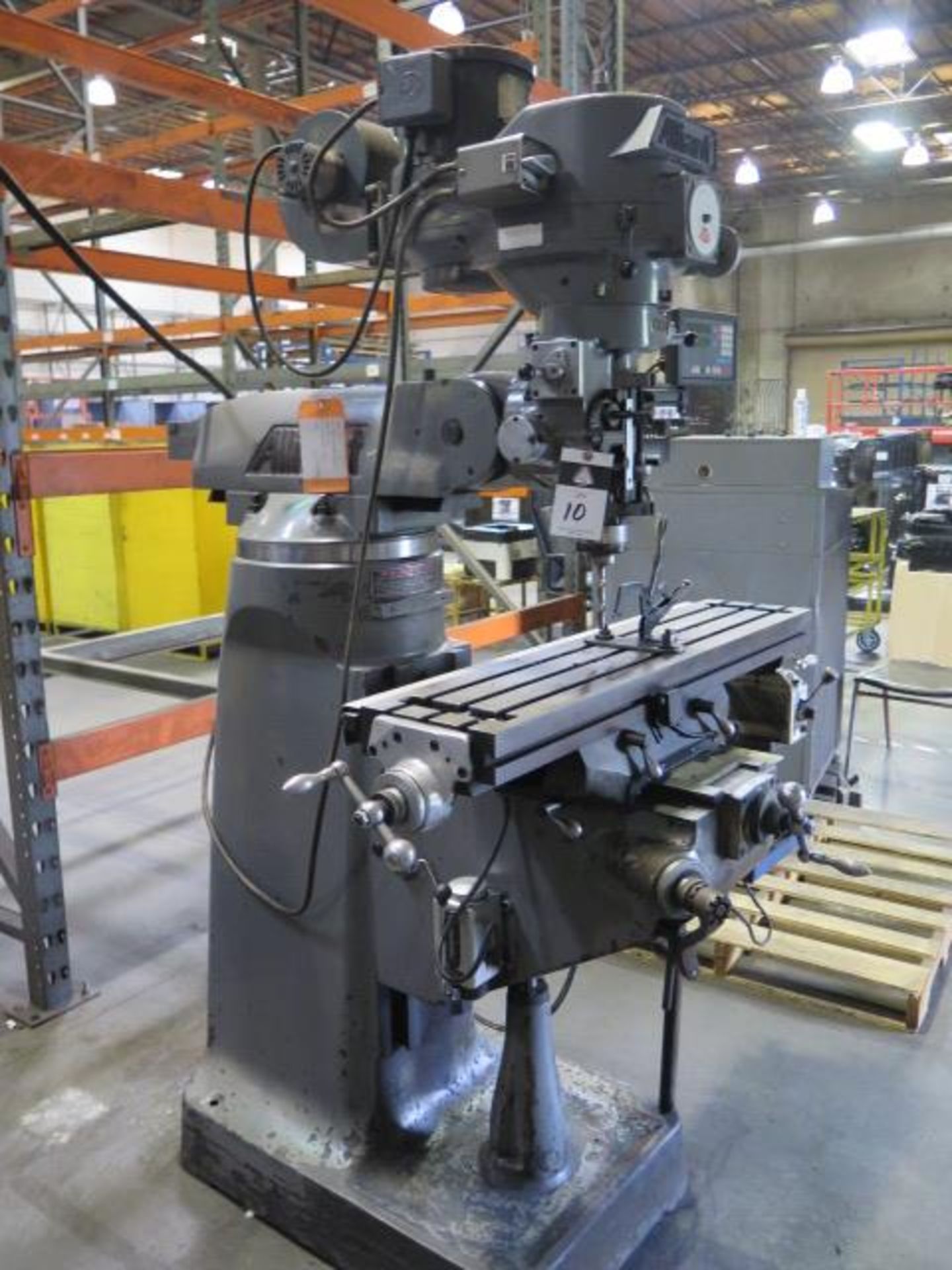 Alliant Vertical Mill s/n 61210241 w/ DRO, 2Hp Motor,60-4500 Dial Change RPM, Chrome ways,SOLD AS IS - Image 3 of 16