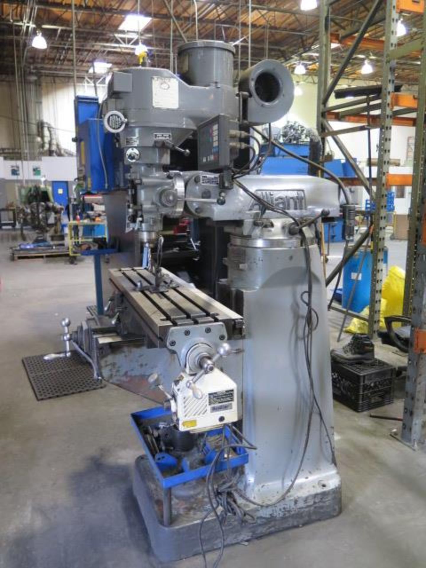 Alliant Vertical Mill s/n 61210241 w/ DRO, 2Hp Motor,60-4500 Dial Change RPM, Chrome ways,SOLD AS IS - Image 2 of 16