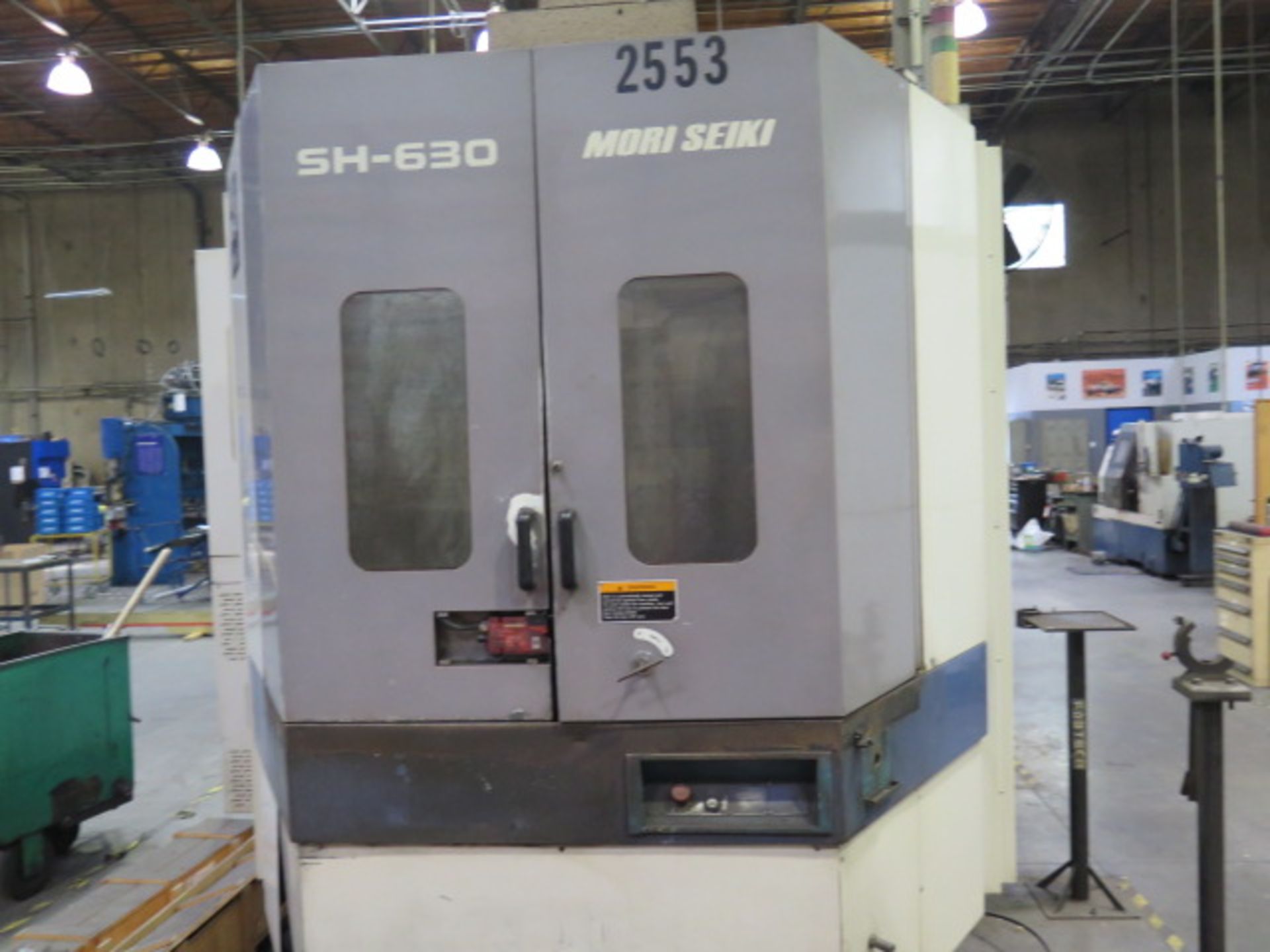 1998 Mori Seiki SH-630 2-Pallet 4-Axis CNC HMC s/n 296 w/ Mori Seiki MSC-516 controls, SOLD AS IS - Bild 3 aus 27