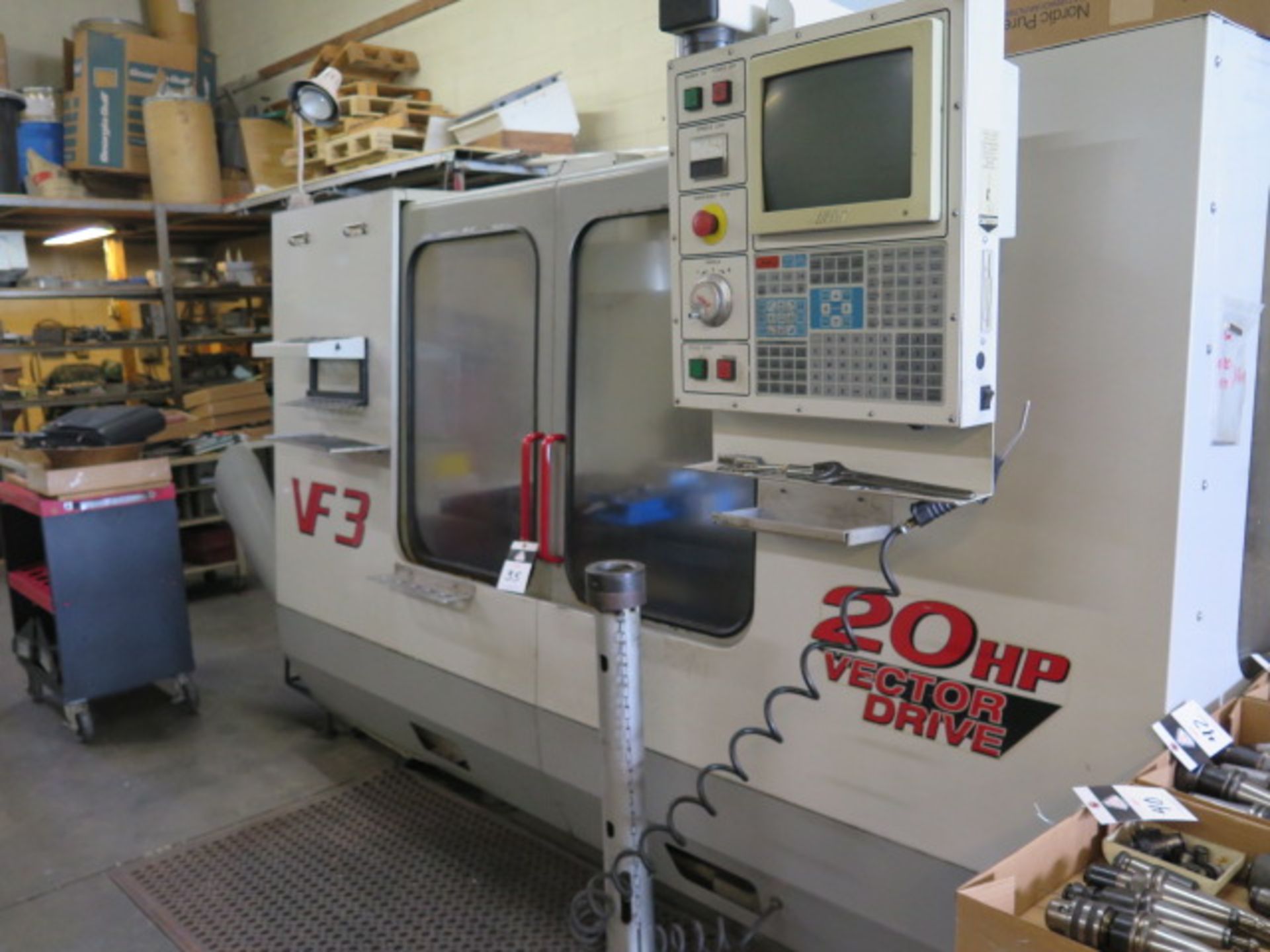 2000 Haas VF-3 4-Axis Ready CNC VMC s/n 19873 w/ Haas Controls, 20-Station ATC, SOLD AS IS - Image 3 of 13