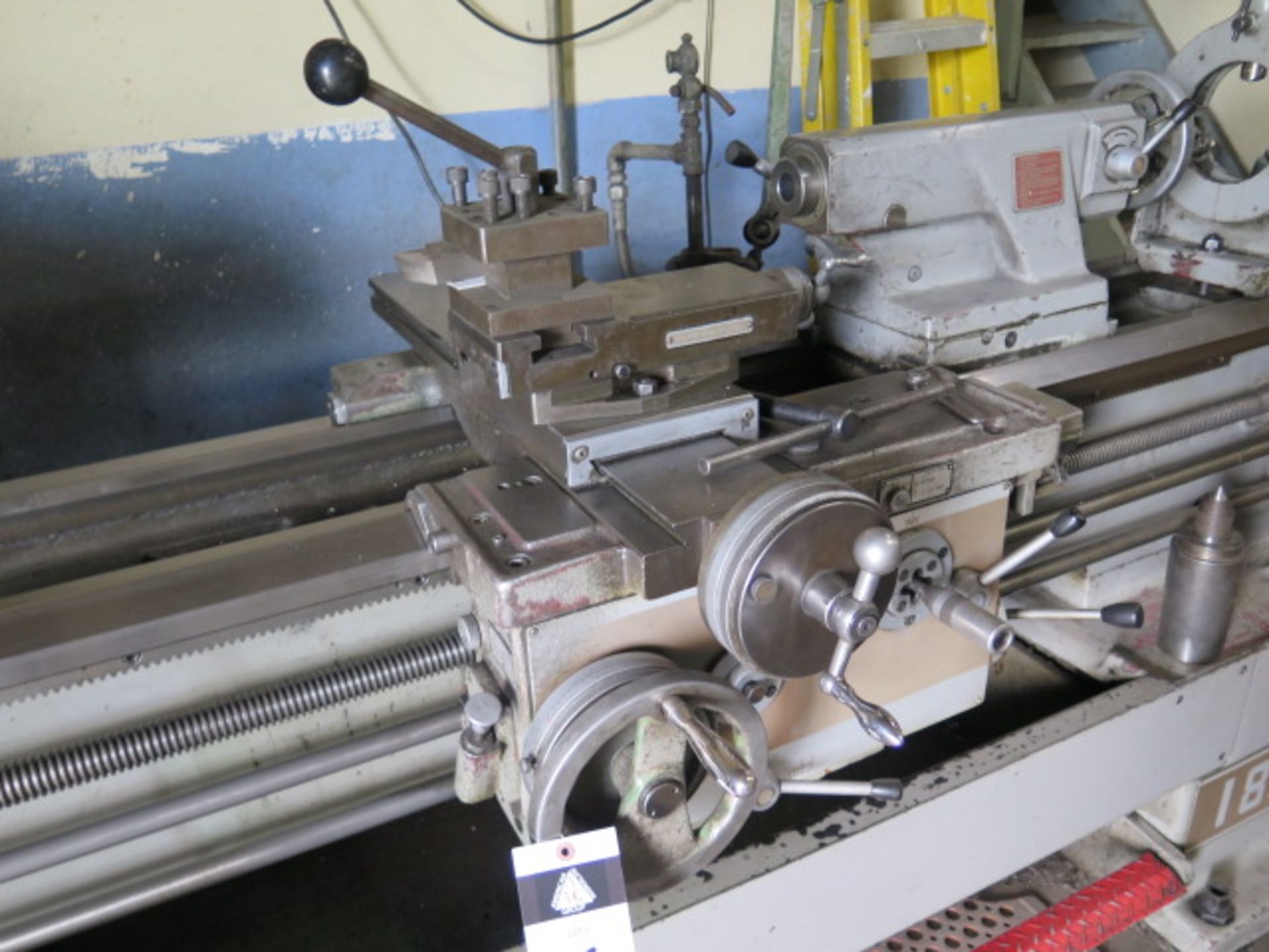 JFMT-Amura 18” x 60” geared Head Gap Bed Lathe s/n 768 w/ 30-1250 RPM, Inch/mm Threading, SOLD AS IS - Image 7 of 13