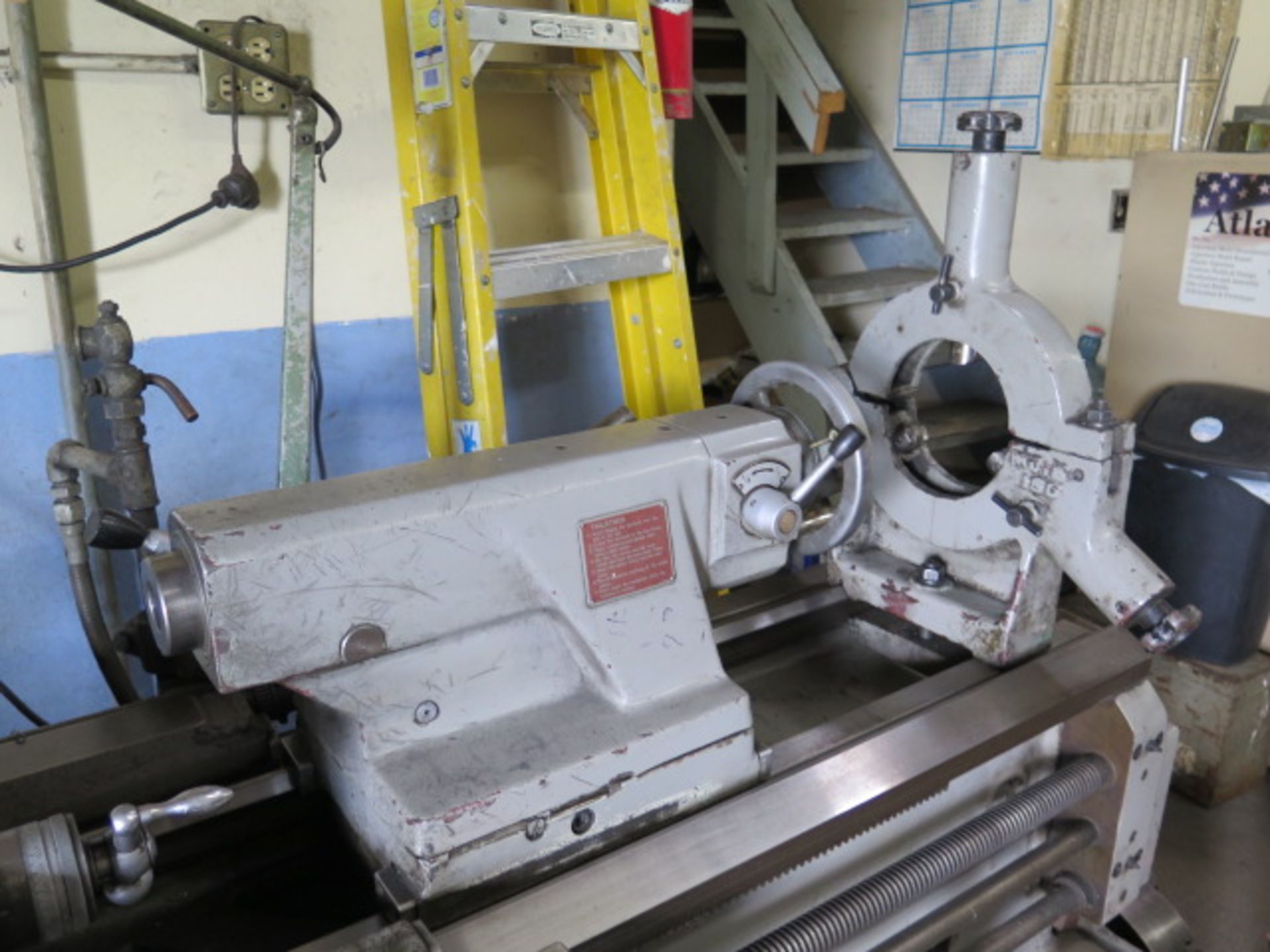 JFMT-Amura 18” x 60” geared Head Gap Bed Lathe s/n 768 w/ 30-1250 RPM, Inch/mm Threading, SOLD AS IS - Image 8 of 13