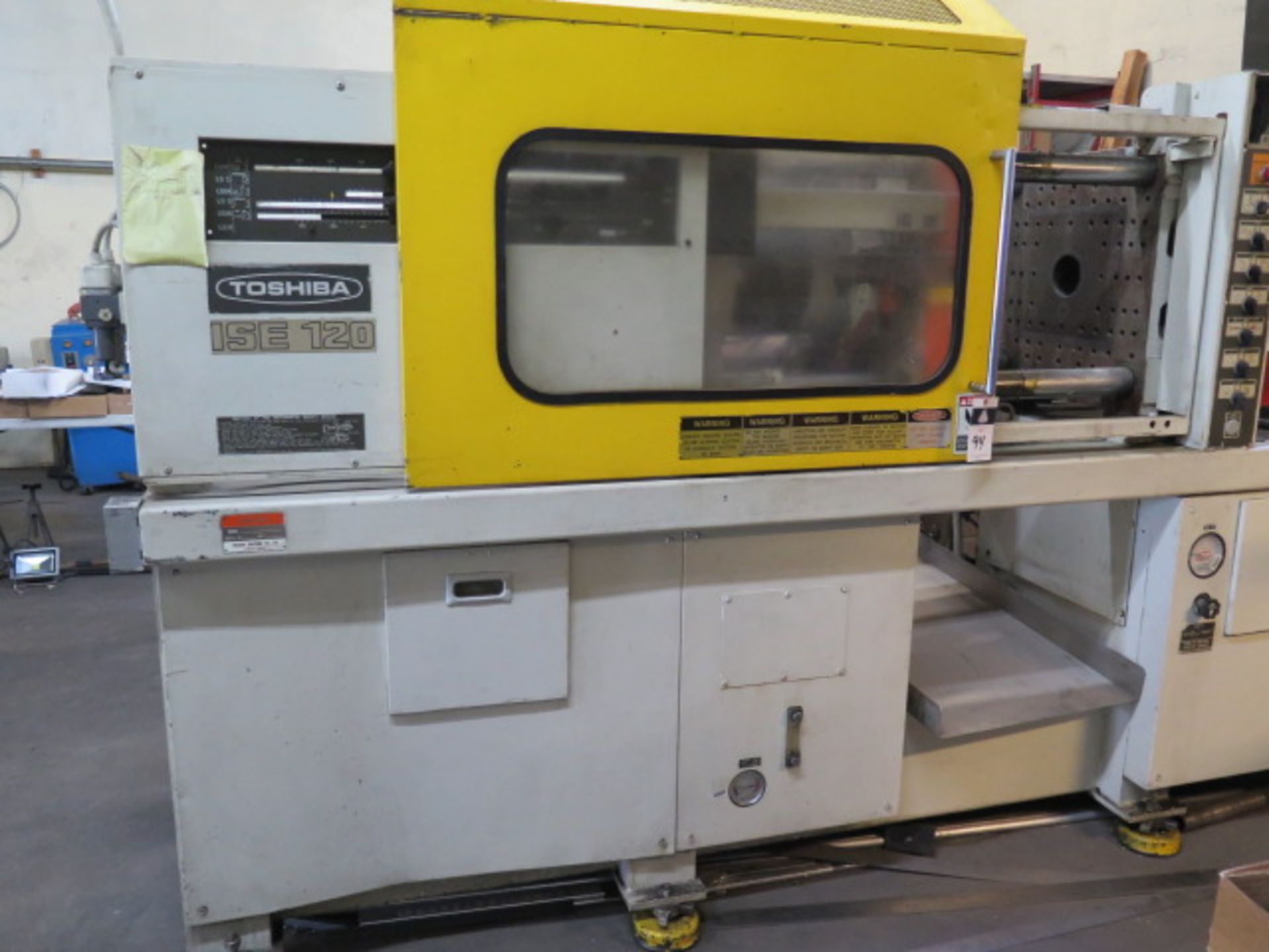 Toshiba ISE-120-SA 120 Ton Plastic Injection Molding Machine s/n 435503, SOLD AS IS - Image 2 of 14
