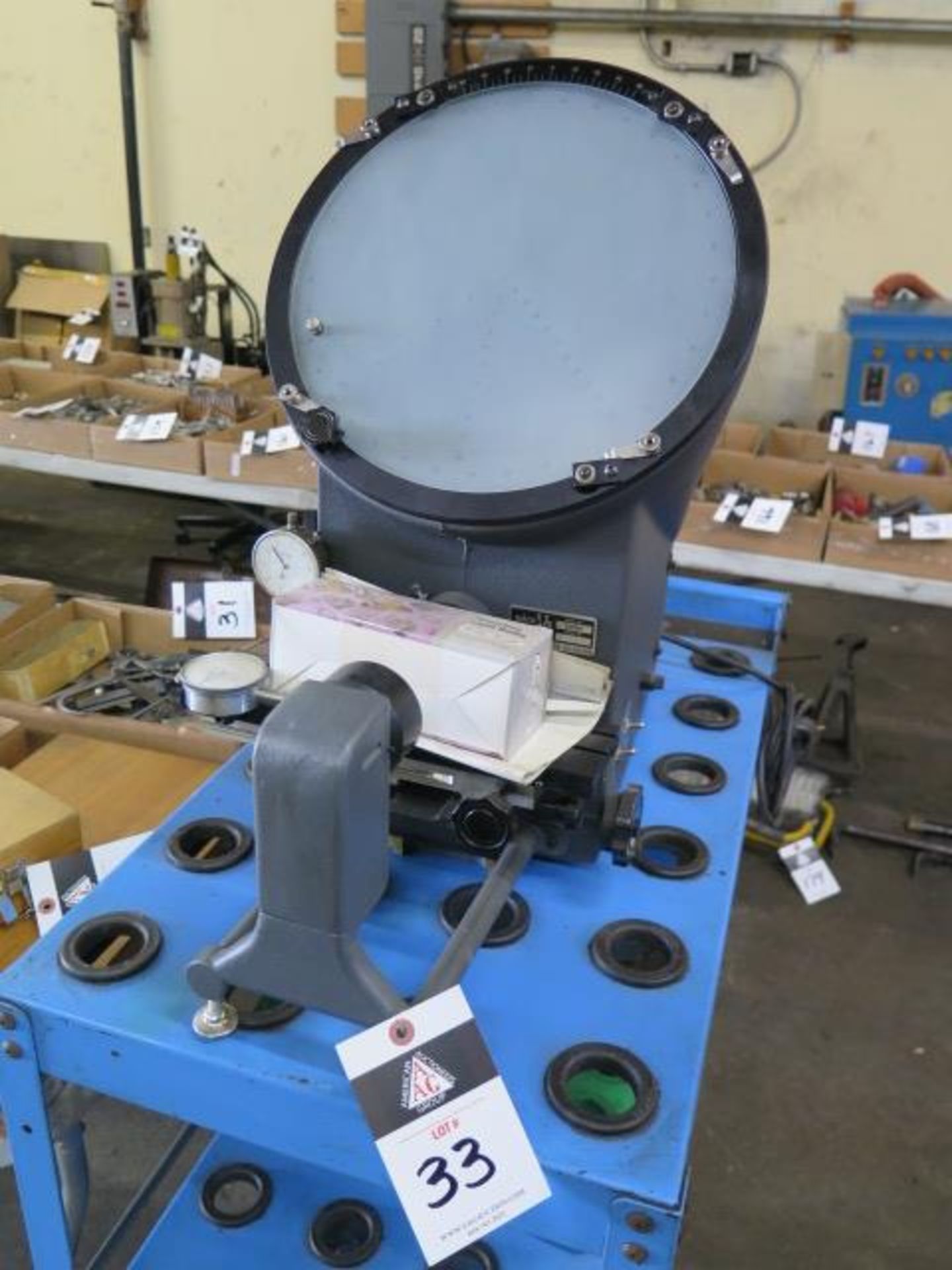 MicroVu mdl. 500HP 12” Table Model Optical Comparator s/n 25521 (SOLD AS-IS - NO WARRANTY)