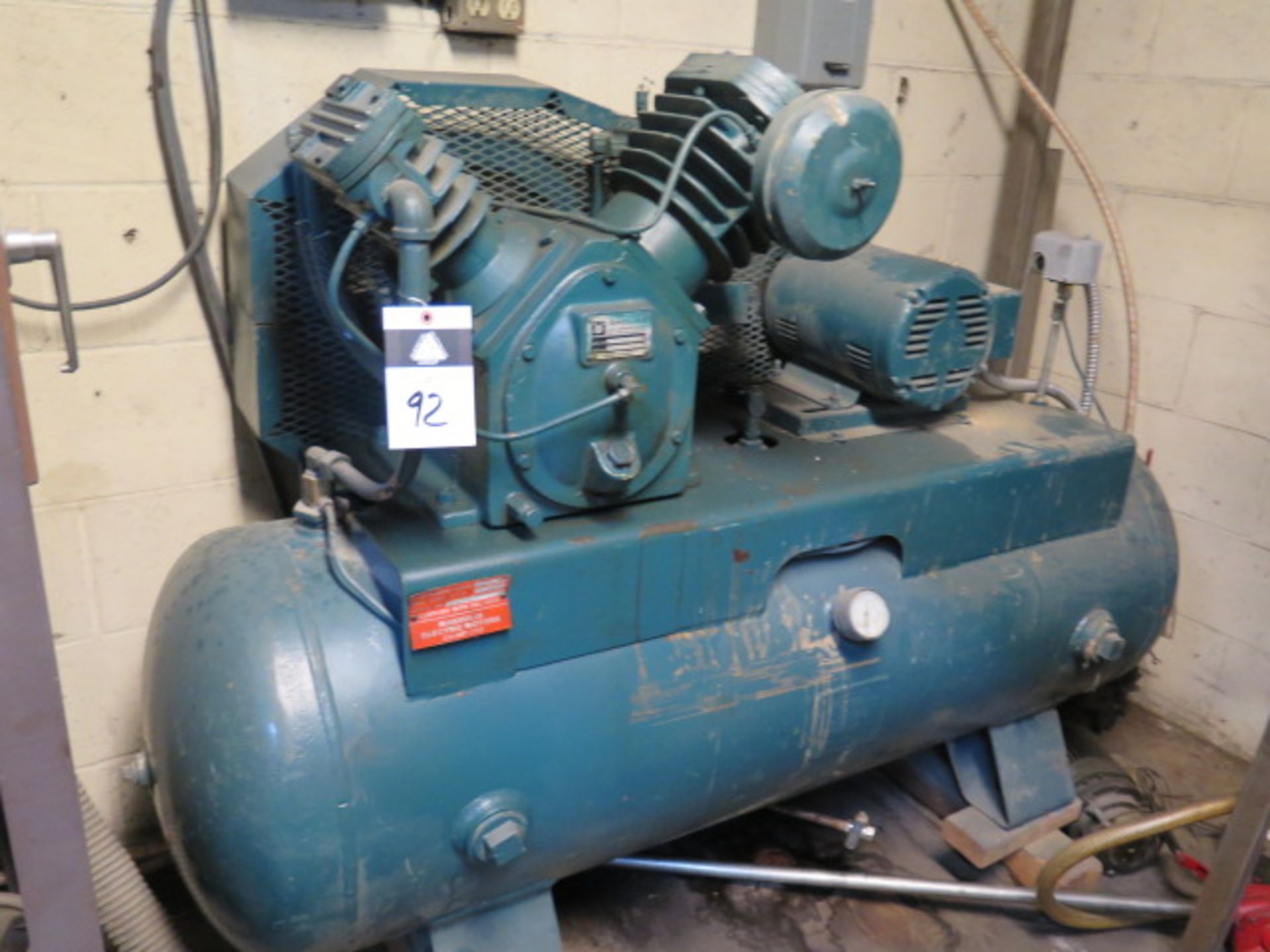 Magnolia 5Hp Horizontal Air Compressor w/ 2-Stage Pump, 80 Gallon Tank (SOLD AS-IS - NO WARRANTY) - Image 2 of 3