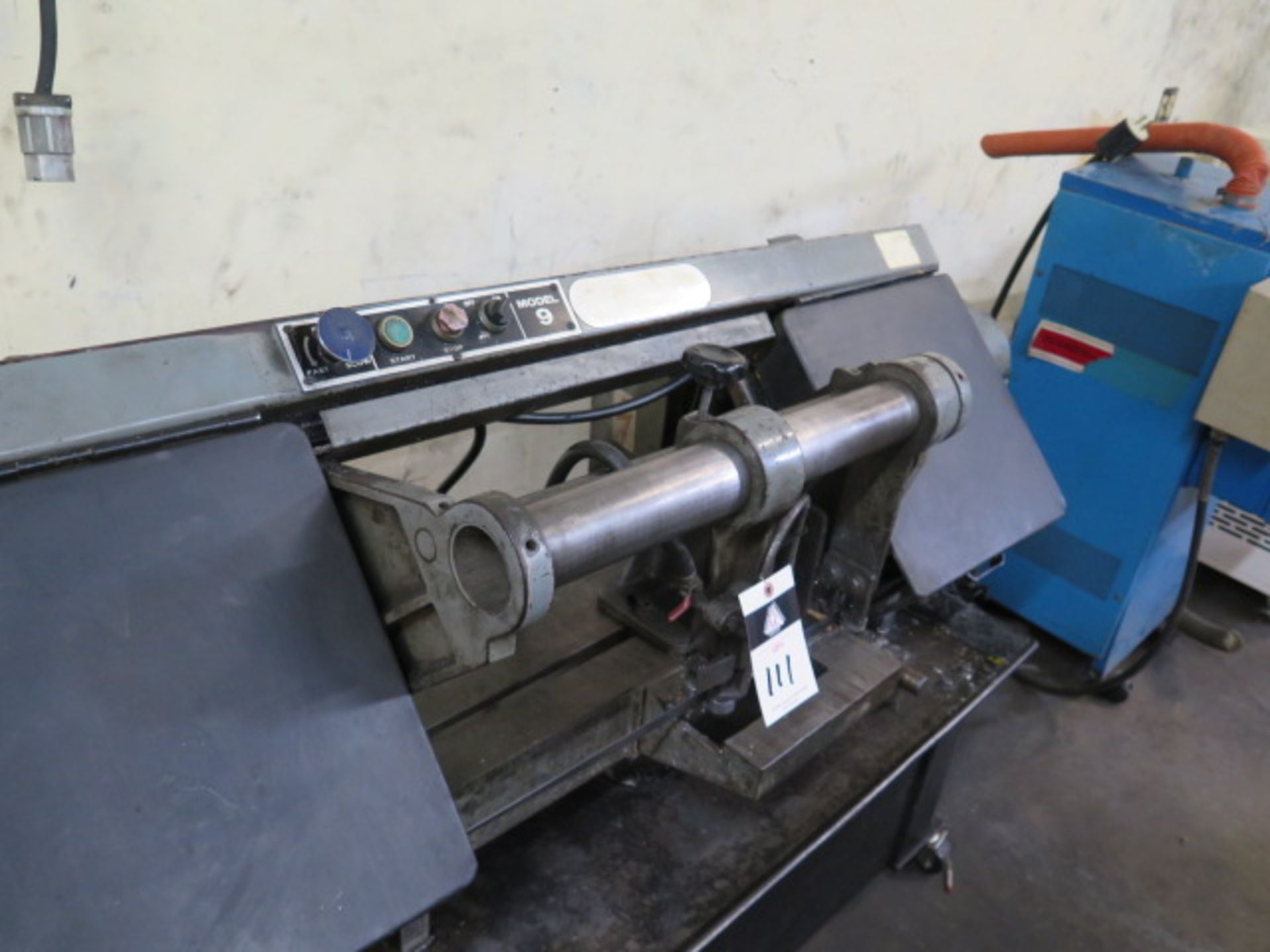 Rutland mdl. 9 9” Horizontal Band Saw w/ Manual Clamping, Work Stop, Rolling Base (SOLD AS-IS - NO - Image 3 of 5