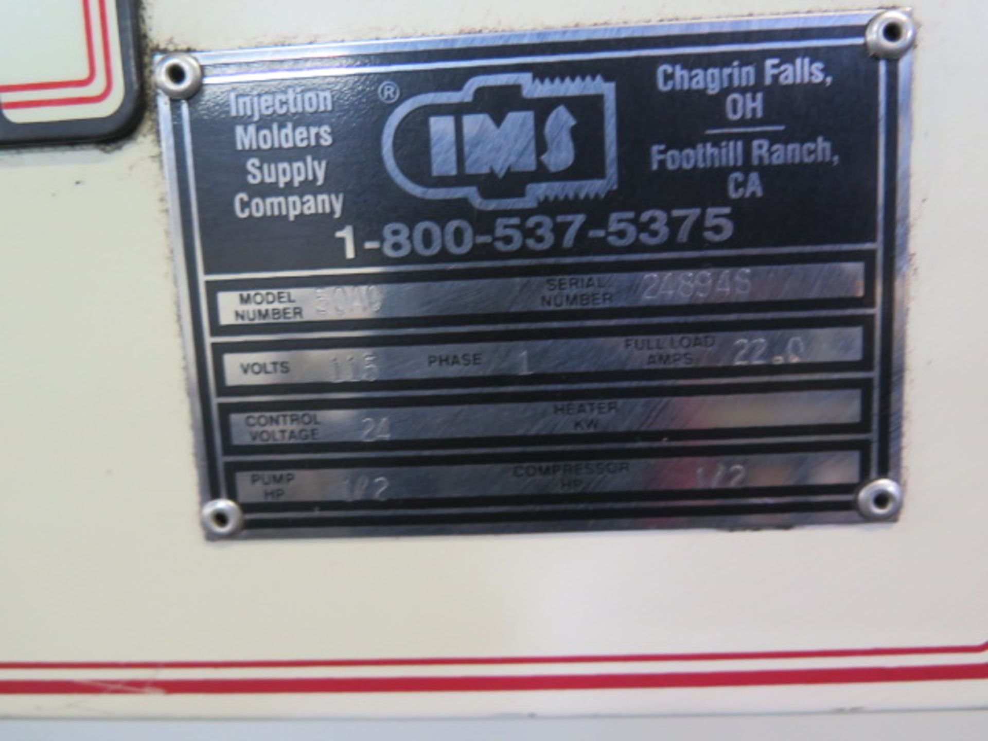 IMS mdl. 50AC “Tru-Ton” Process Chiller s/n 24894S (SOLD AS-IS - NO WARRANTY) - Image 7 of 7