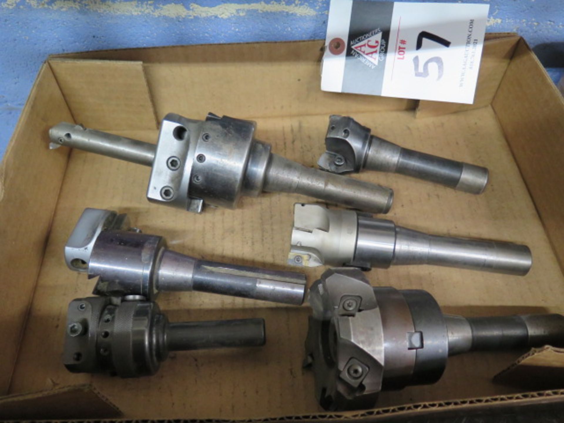 R8 Insert Shell Mills and Boring Heads (6) (SOLD AS-IS - NO WARRANTY)