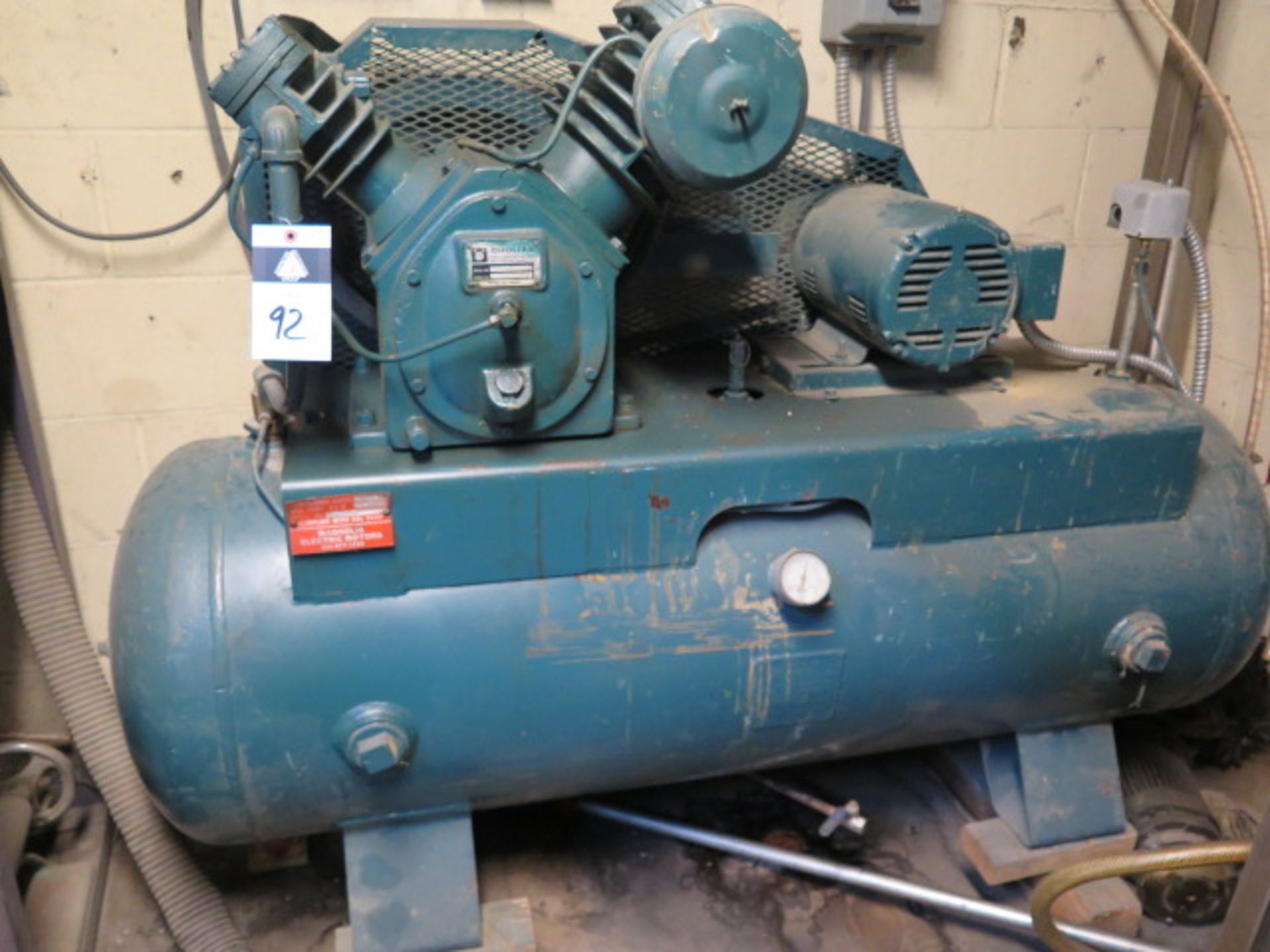 Magnolia 5Hp Horizontal Air Compressor w/ 2-Stage Pump, 80 Gallon Tank (SOLD AS-IS - NO WARRANTY)