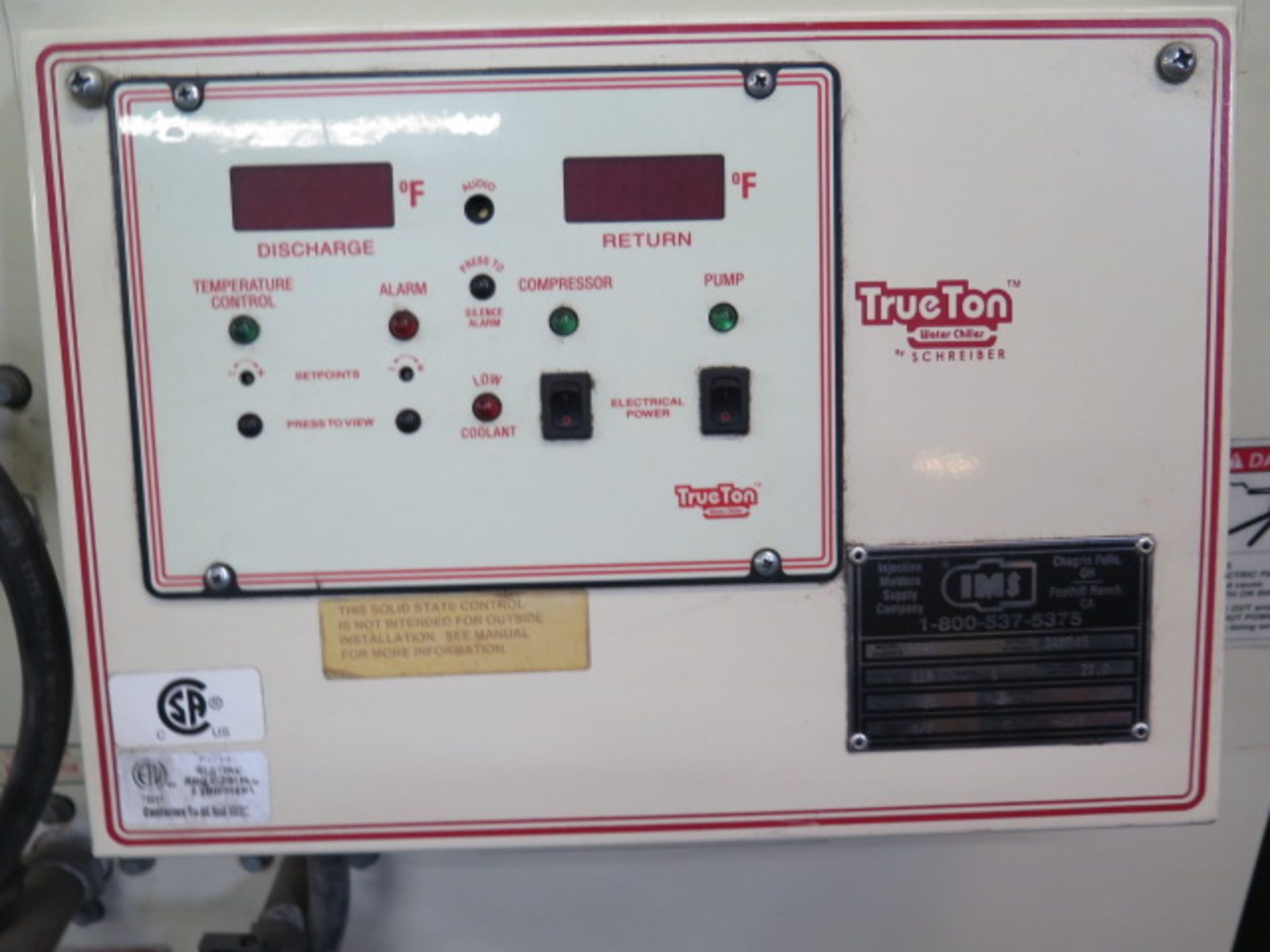 IMS mdl. 50AC “Tru-Ton” Process Chiller s/n 24894S (SOLD AS-IS - NO WARRANTY) - Image 6 of 7