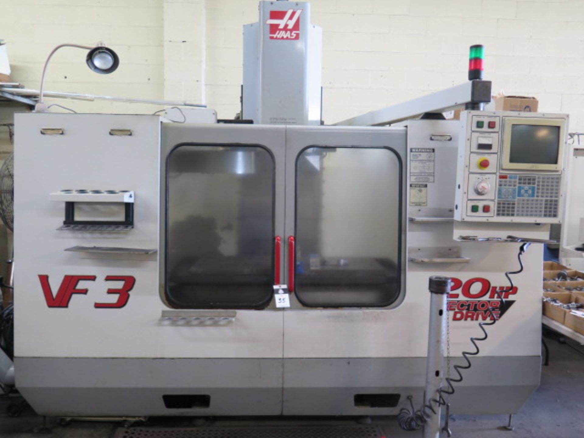 2000 Haas VF-3 4-Axis Ready CNC VMC s/n 19873 w/ Haas Controls, 20-Station ATC, SOLD AS IS
