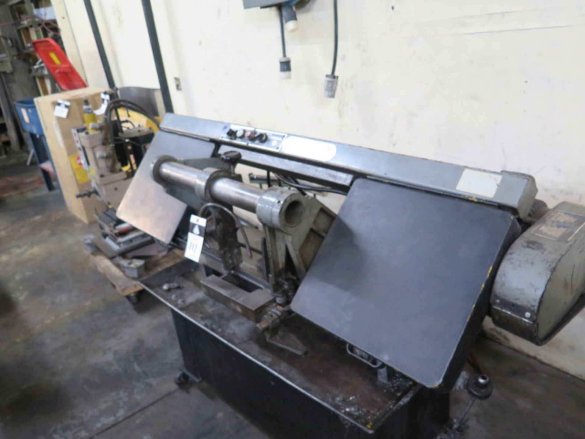 Rutland mdl. 9 9” Horizontal Band Saw w/ Manual Clamping, Work Stop, Rolling Base (SOLD AS-IS - NO - Image 2 of 5