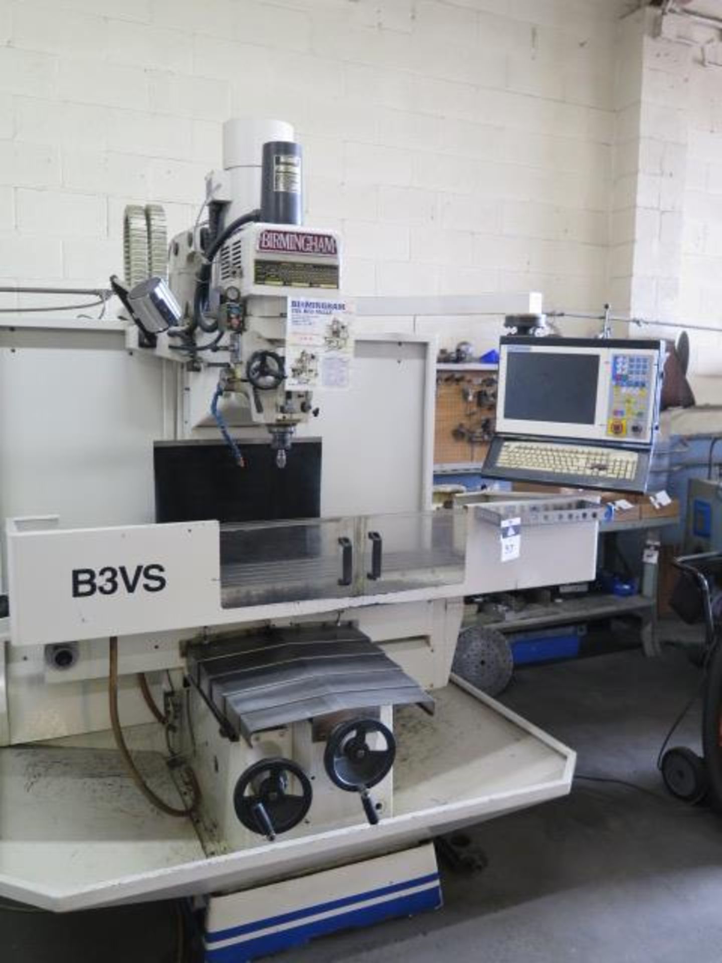 Birmingham BRV-B3VS 2-Axis CNC Mill s/n 011454 w/ Centroid Controls, 40-Taper Spindle, SOLD AS IS - Image 2 of 15