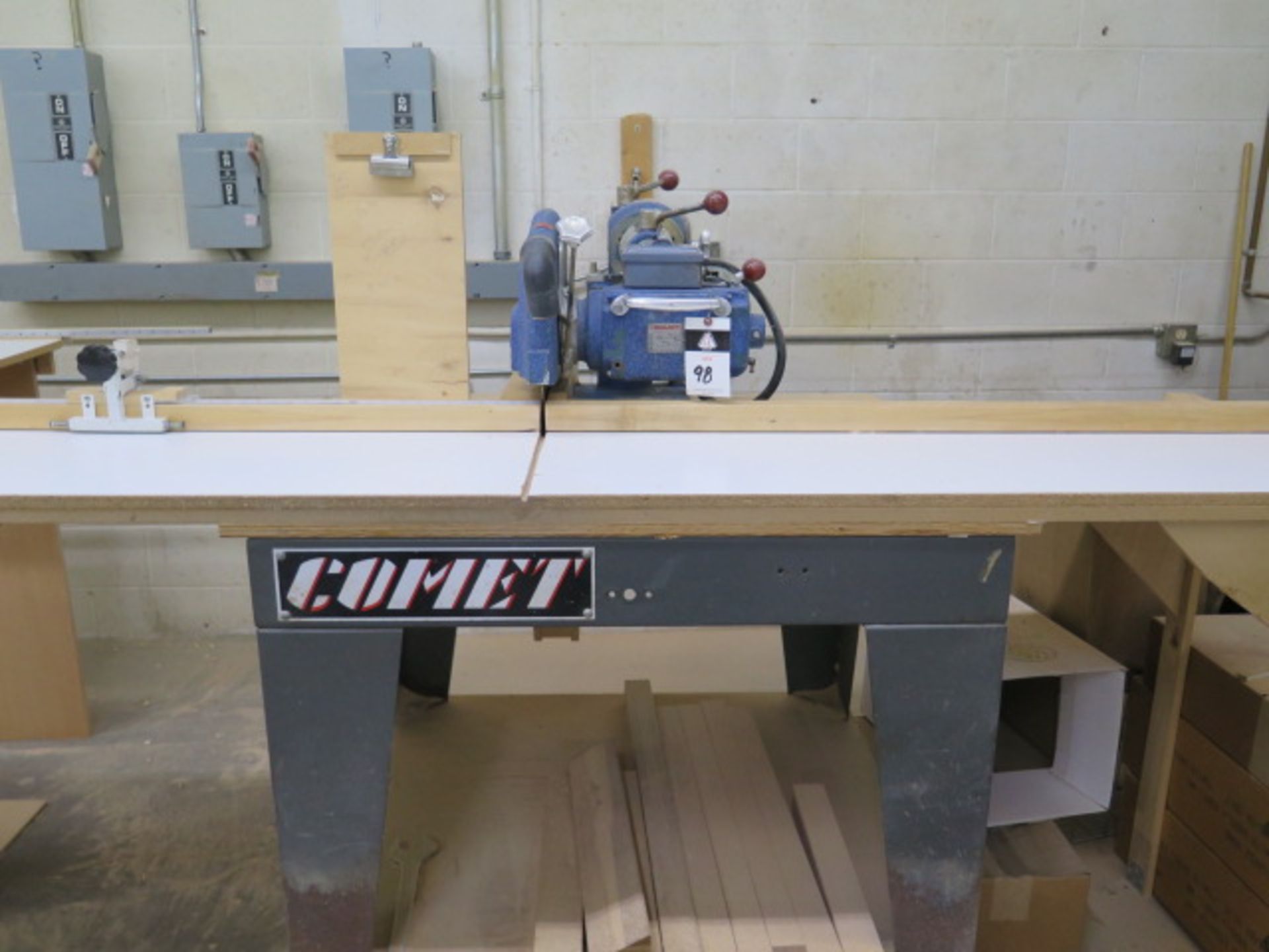 Comet mdl. 14 14” Radial Arm Sqaw s/n 324624 w/ 2Hp Motor, Table Extensions (SOLD AS-IS - NO