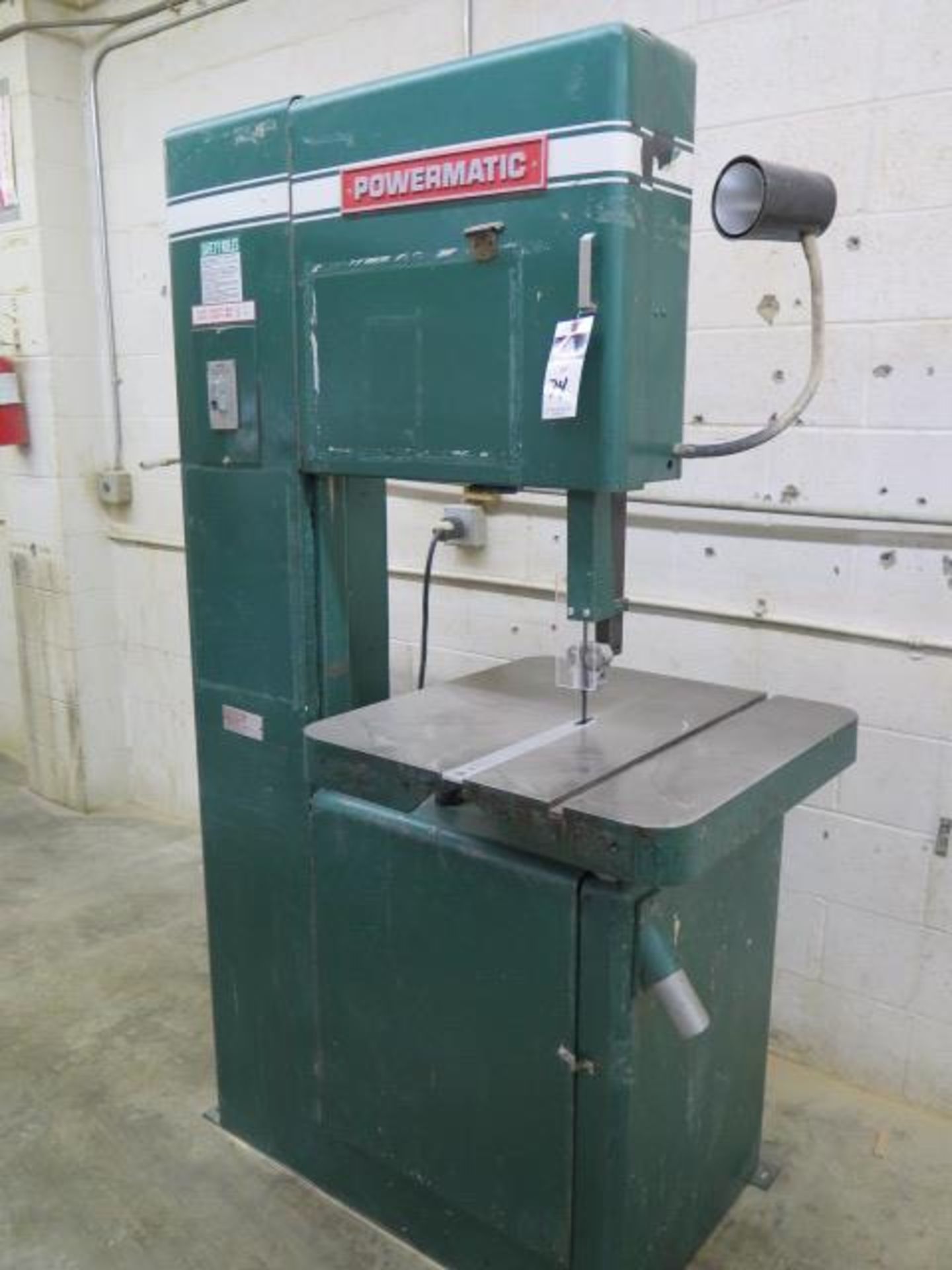 Powermatic mdl. 81 20” Vertical Band Saw s/n 8181191 w/ 24” x 24” Miter Table (SOLD AS-IS - NO - Image 2 of 4