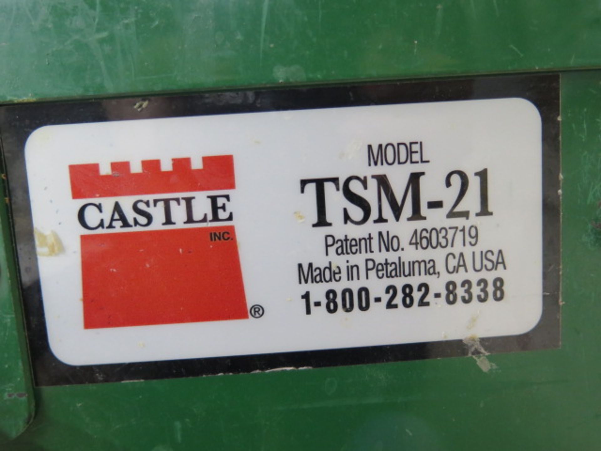 Castle TSM-21 Screw Pocket Hole Machine s/n 54092 w/ ½” to 1 ¾” Work Thickness (SOLD AS-IS - NO - Image 9 of 9