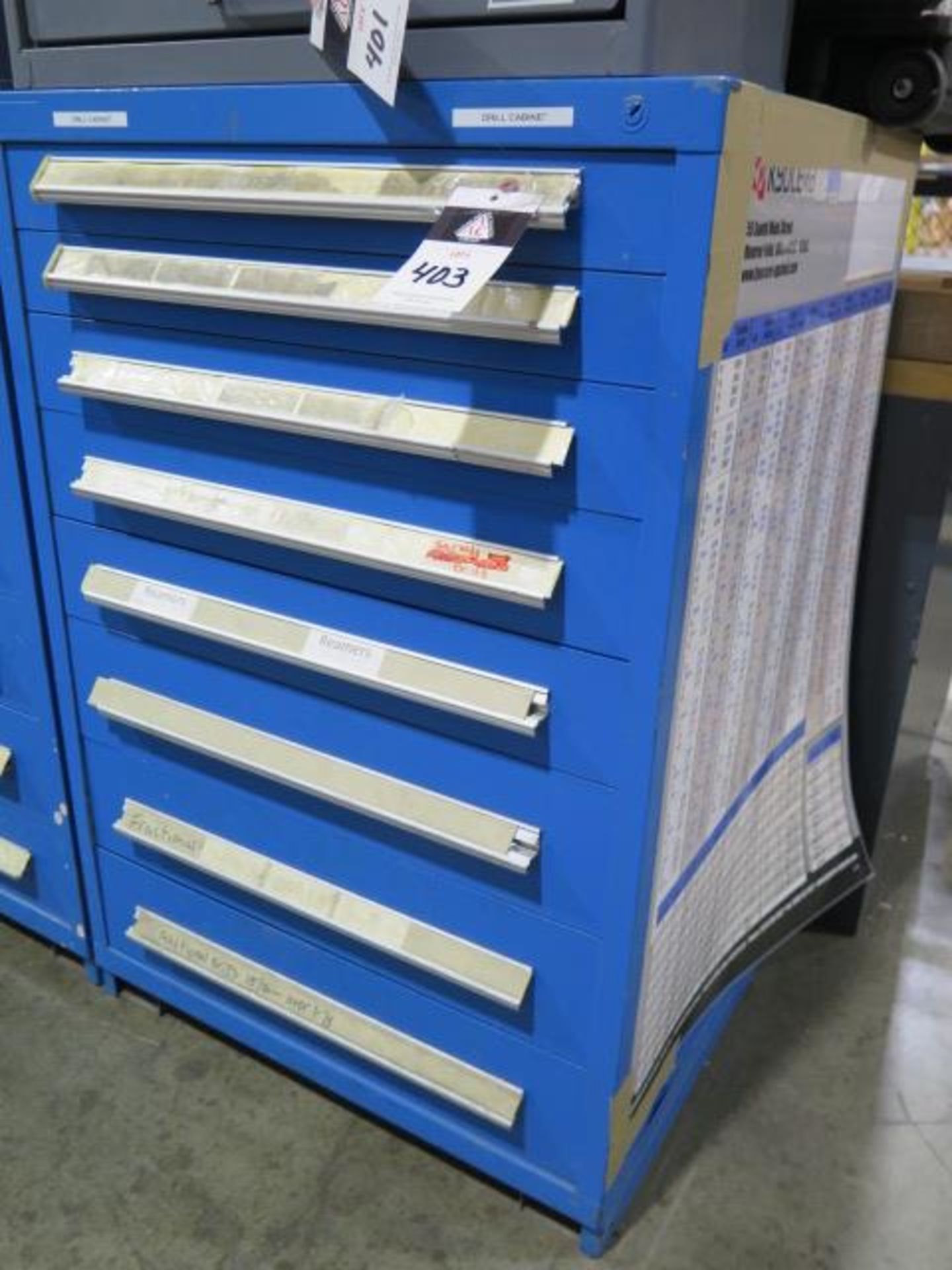 8-Drawer Tooling Cabinet w/ Large Quantity of Drills (SOLD AS-IS - NO WARRANTY) - Image 2 of 21