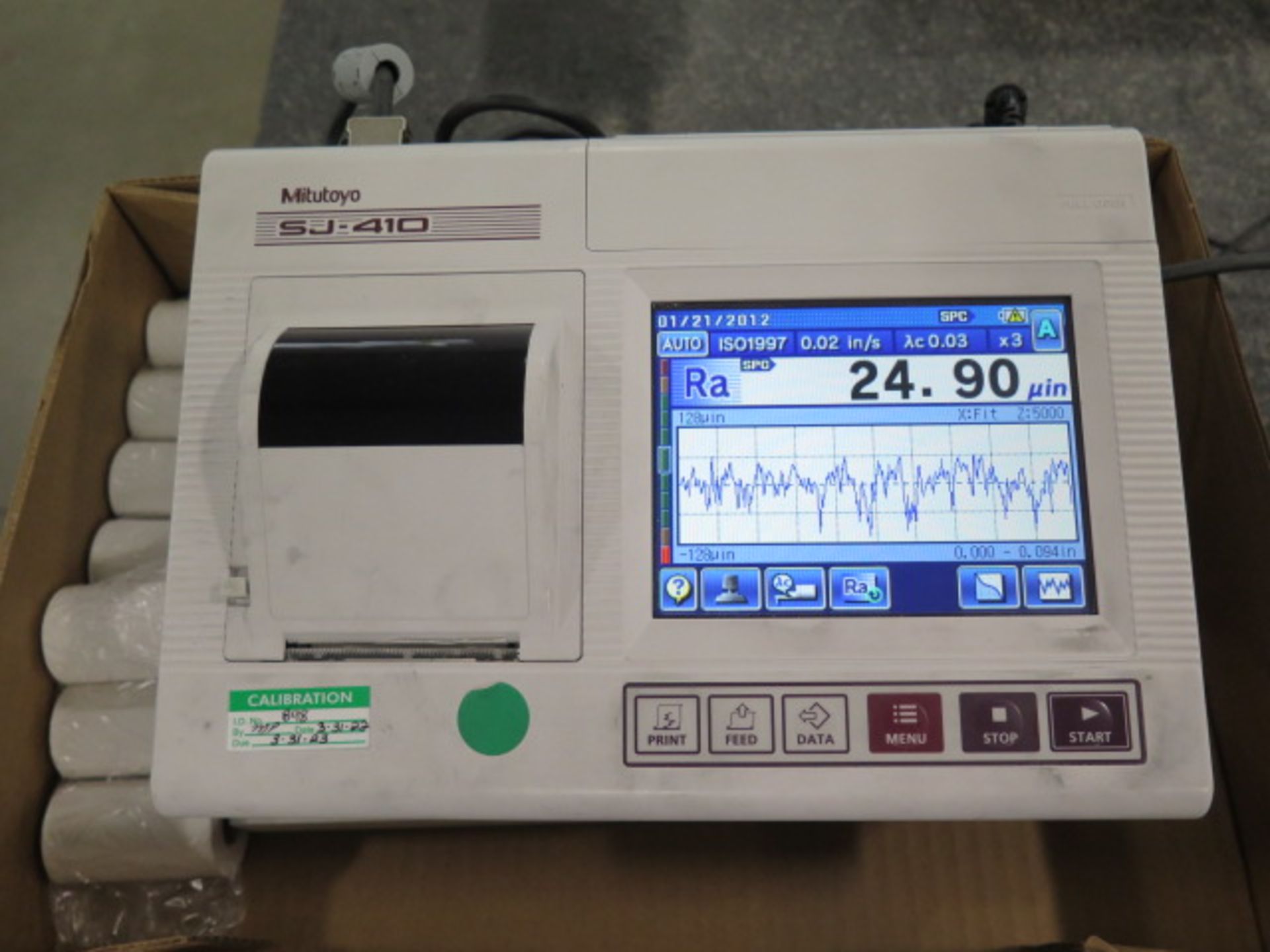 Mitutoyo SJ-410 Surface Roughness Gage w/ Digital Controls, Printer, Mitutoyo 18” Dial SOLD AS IS - Image 5 of 8