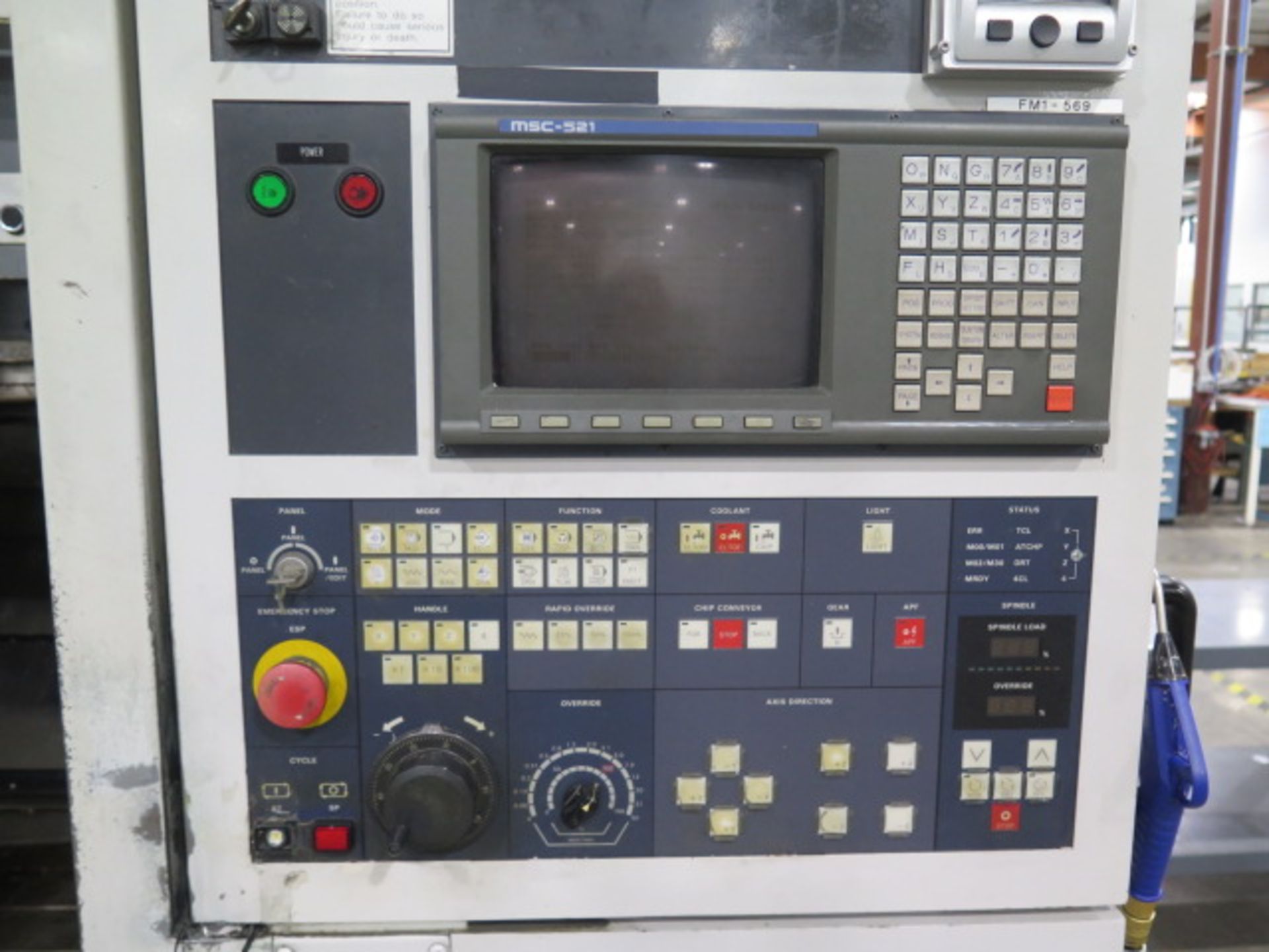 1997 Mori Seiki F-M1 CNC Vertical Machining Center s/n 569 w/ Mori Seiki MSC-521 Controls,SOLD AS IS - Image 11 of 15