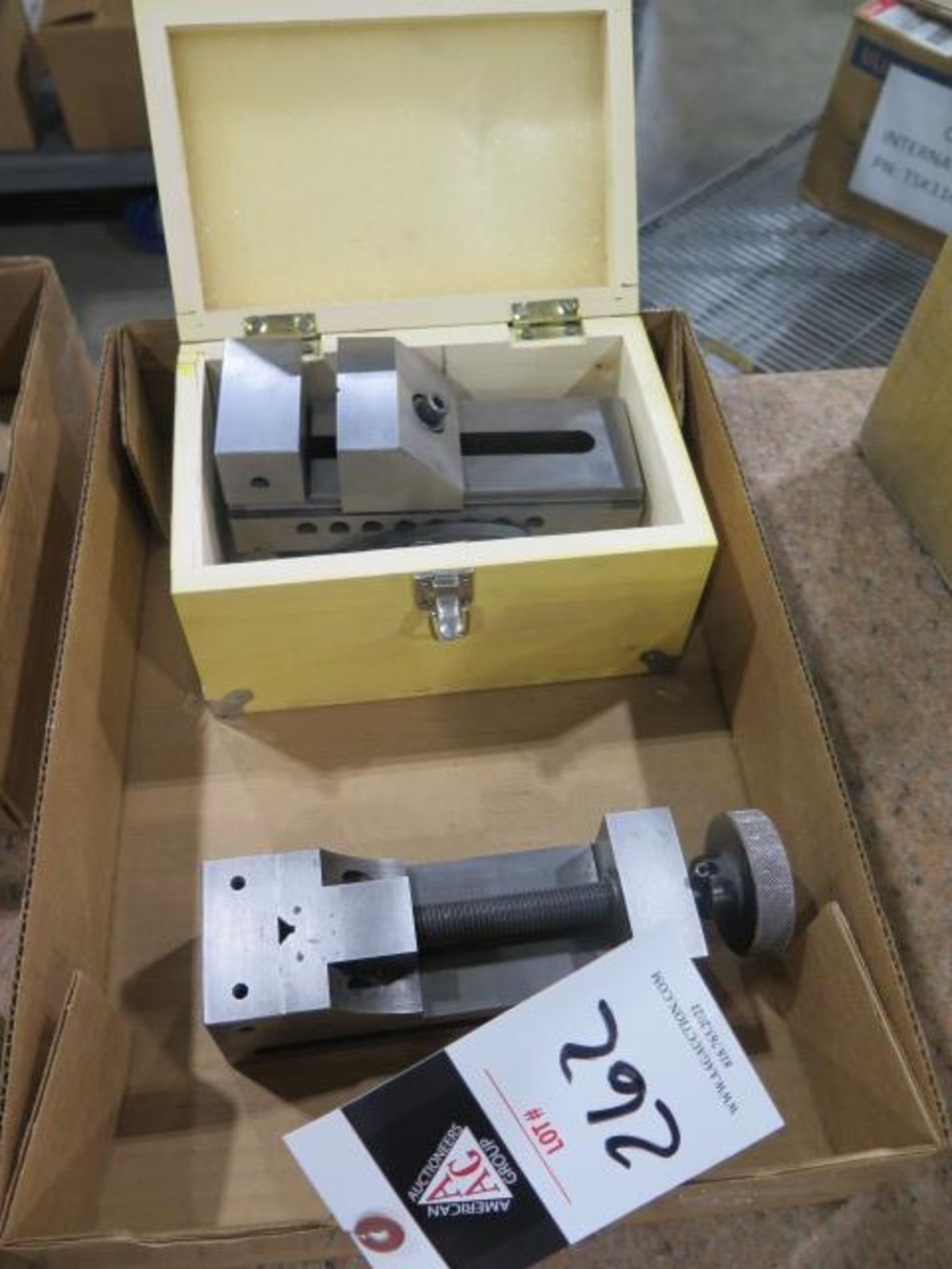 2 3/4" Precision Sine Vise and 2 1/4" Machine Vise (SOLD AS-IS - NO WARRANTY)