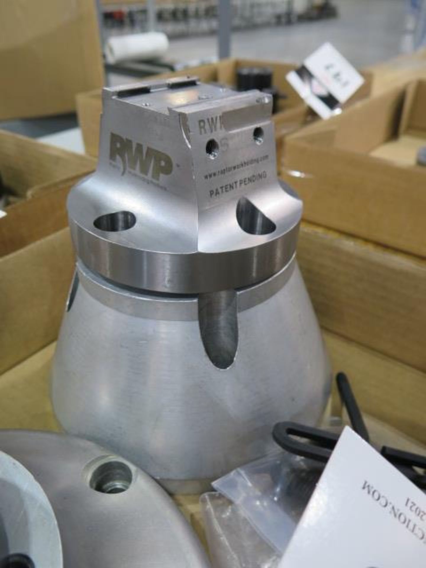 Raptor 2 3/8" Stainless Steel Dovetail Vise and RWP-002 2" Dovetail Vise w/ Base Fixture SOLD AS IS - Image 2 of 8