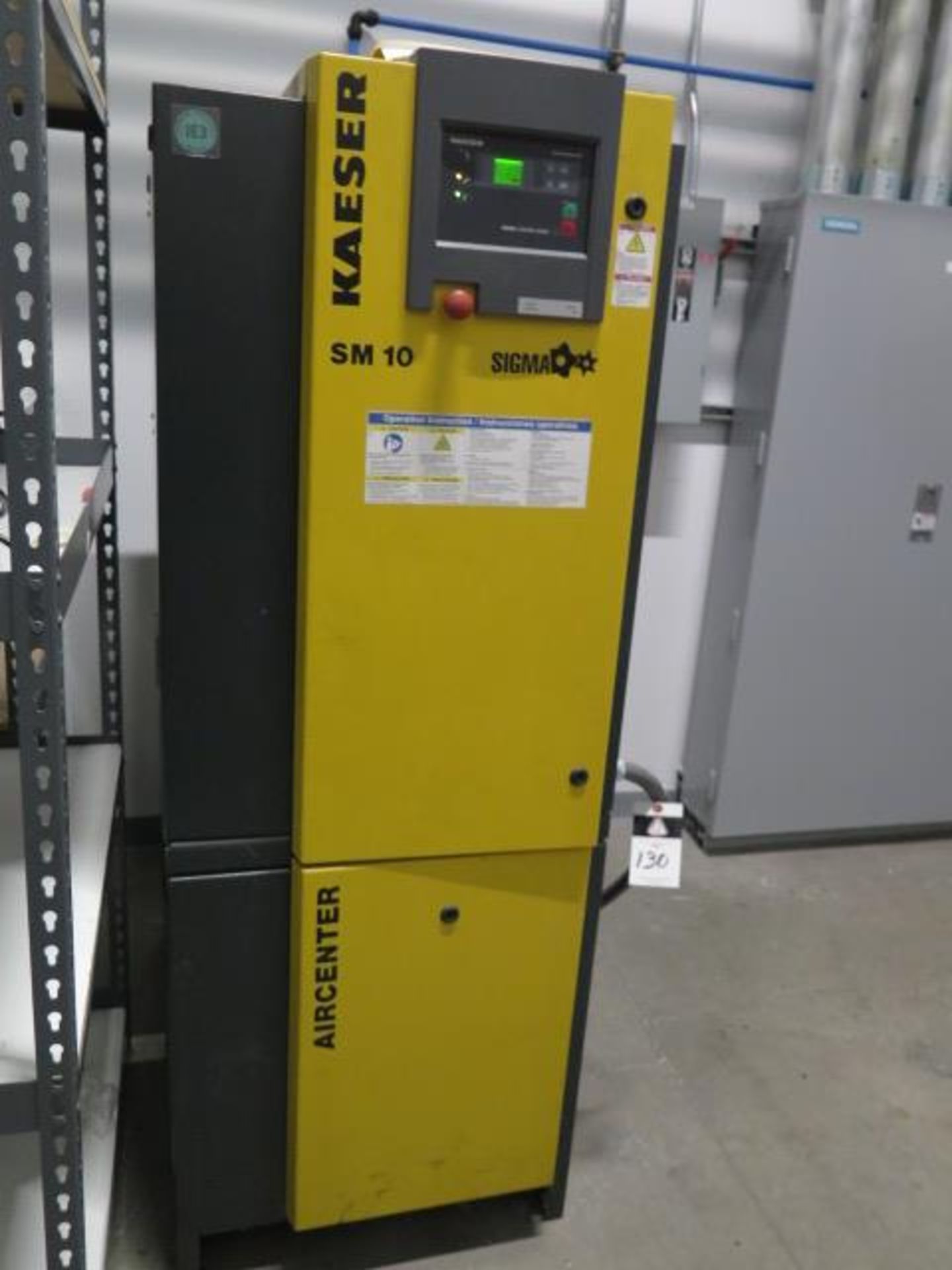 2015 Kaeser Aircenter SM10 10Hp Rotary Air Compressor s/n 1970 w/ Kaeser Sigma Controls, SOLD AS IS - Image 3 of 9
