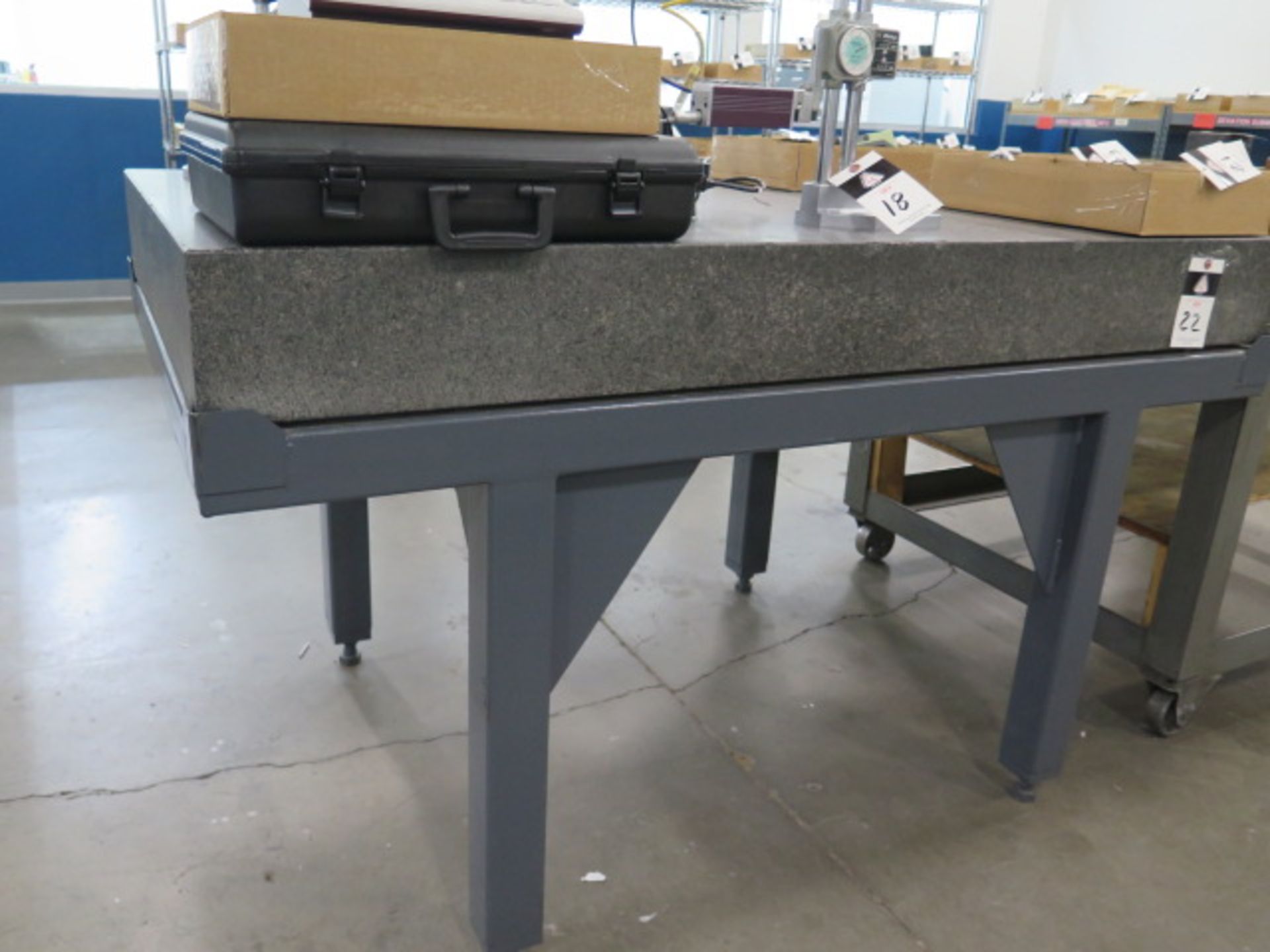 36" x 60" x 6" Granite Surface Plate w/ Stand (SOLD AS-IS - NO WARRANTY)