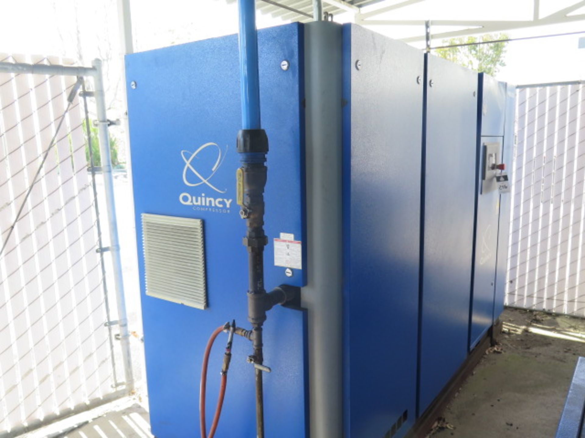2012 Quincy QGV-50 50Hp Rotary Air Compressor s/n BU1206010010 w/ Digital Controls (SOLD AS-IS - - Image 3 of 6