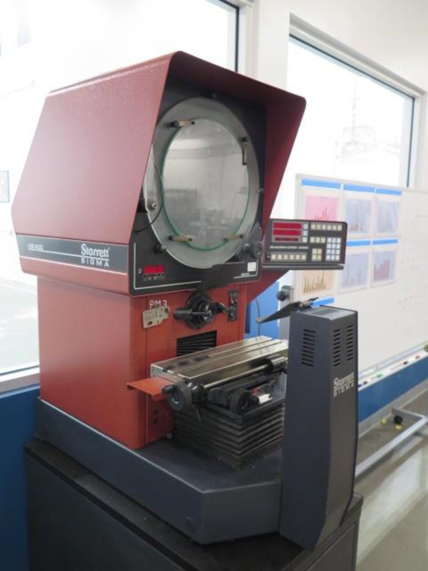 Starrett HB400 15” Optical Comparator s/n 5484 w/ Quadra-Chek 2000 Programmable DRO, SOLD AS IS - Image 4 of 11