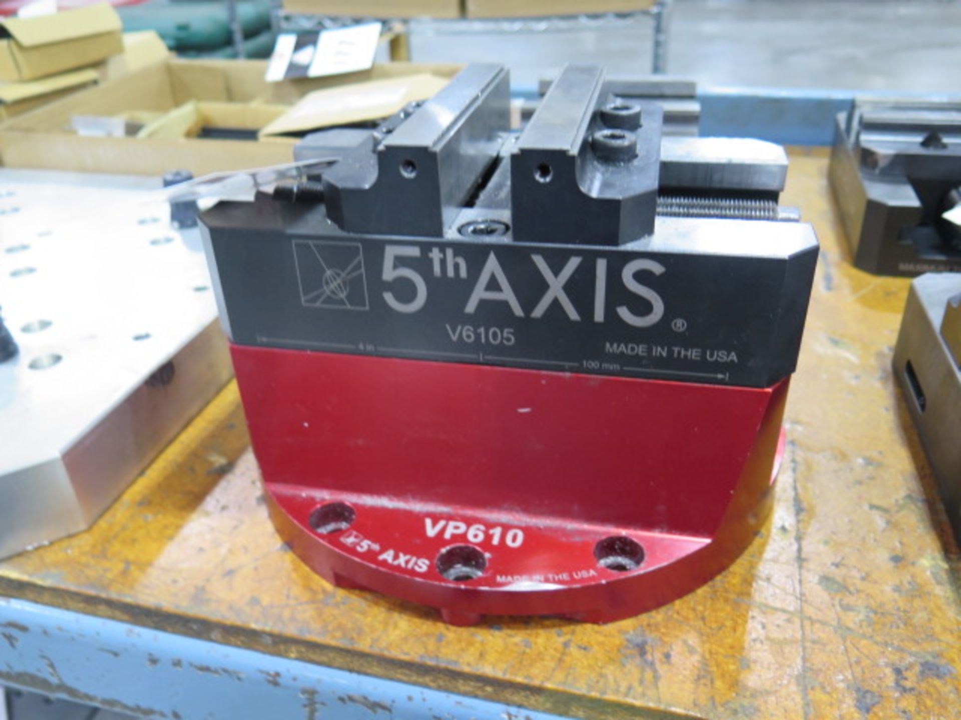 5th Axis V6105 6" Vise w/ VP610 Base Fixture (SOLD AS-IS - NO WARRANTY) - Image 2 of 9