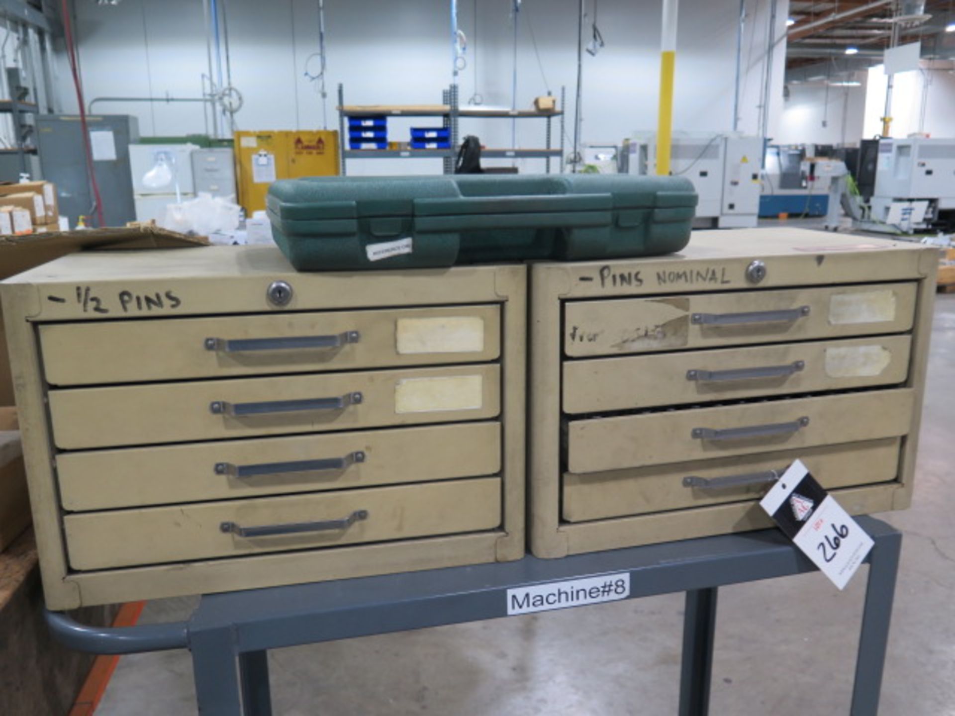 Vermont Pin Gage Cabinets (2) 0.061"-0.750" and 0.0615"-0.7505" (PARTIAL SETS) (SOLD AS-IS - NO