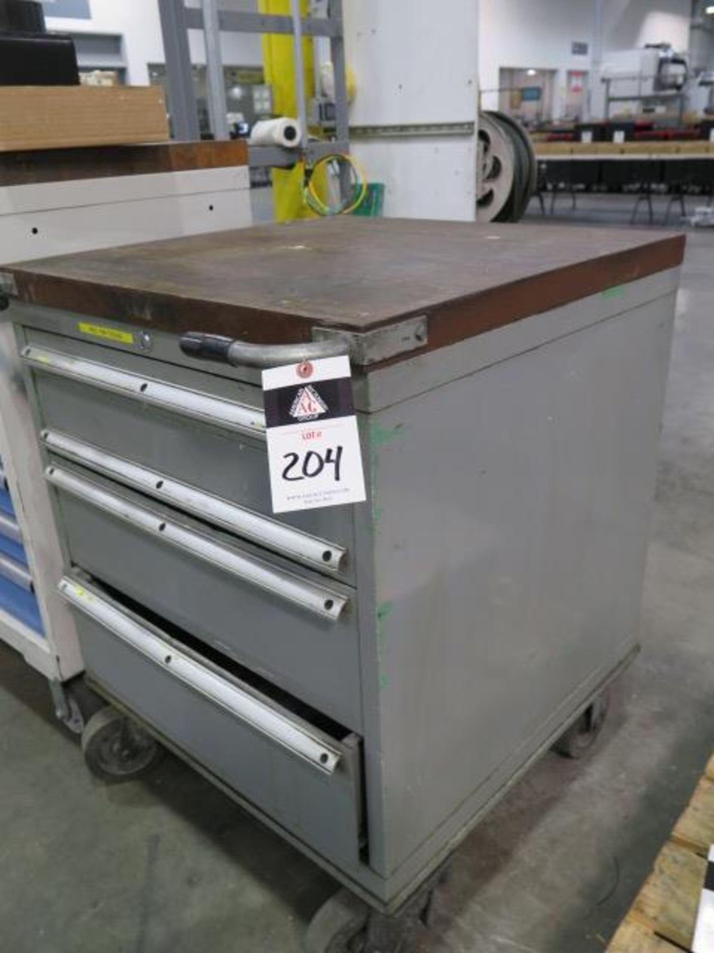 Liste 4-Drawer Rolling Tooling Cabiet w/ Maple Top (SOLD AS-IS - NO WARRANTY) - Image 2 of 5