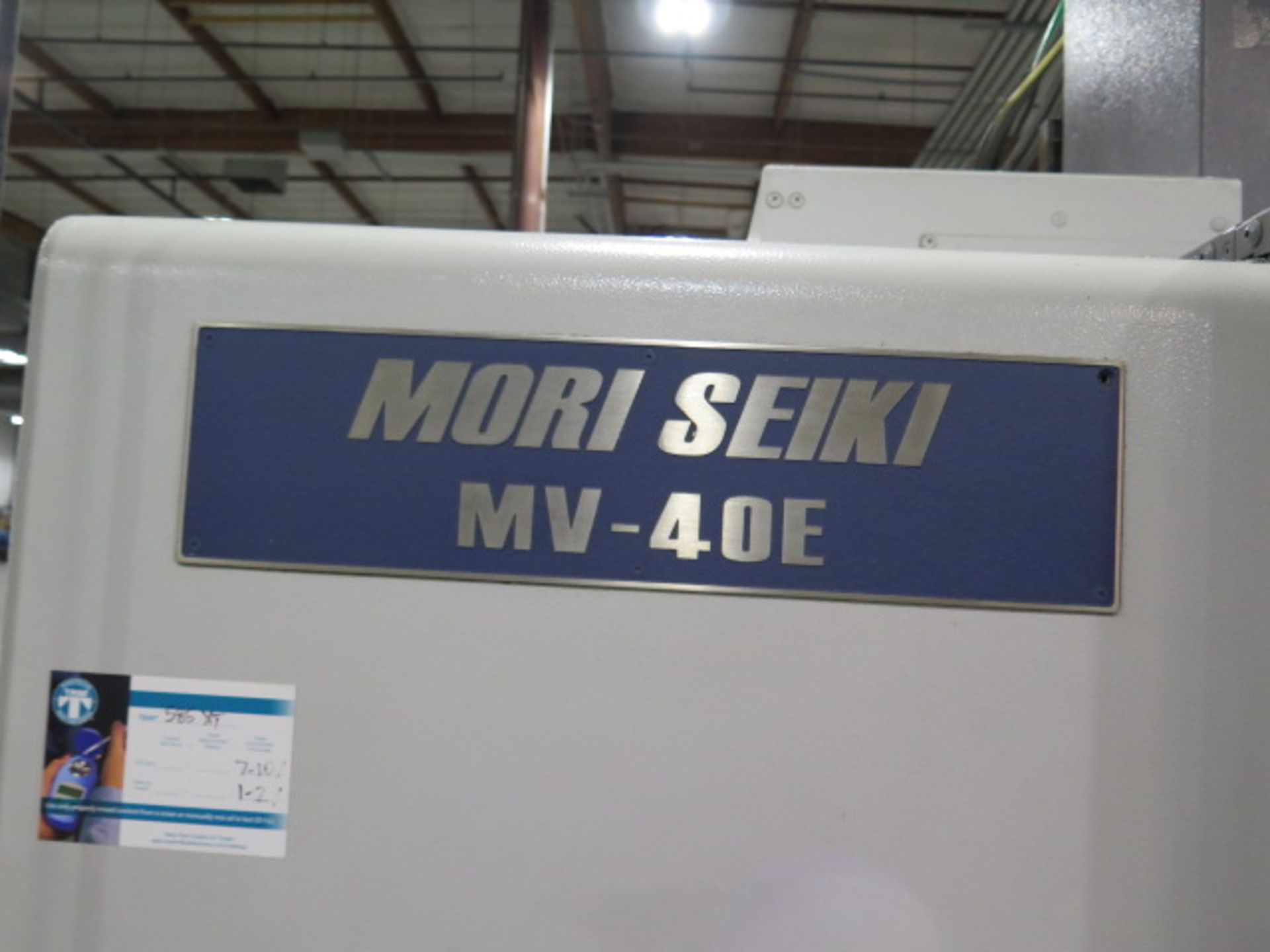 2000 Mori Seiki MV-40E CNC VMC s/n 1125 w/ Mori Seiki MSC-500 Controls, SOLD AS IS - Image 5 of 10