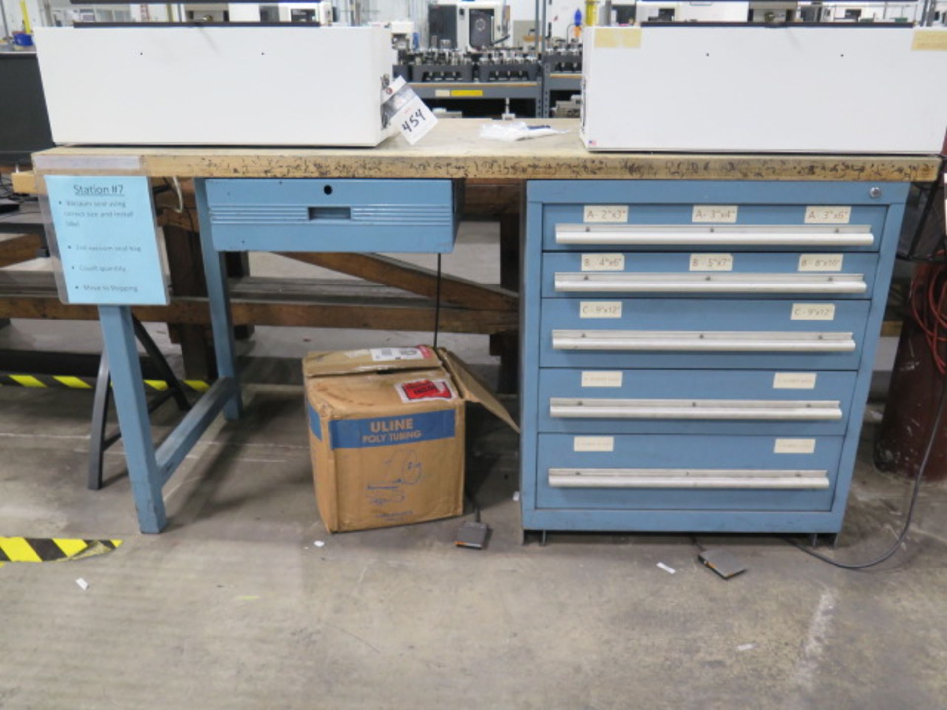 5-Drawer Maple Top Work Bench (SOLD AS-IS - NO WARRANTY)