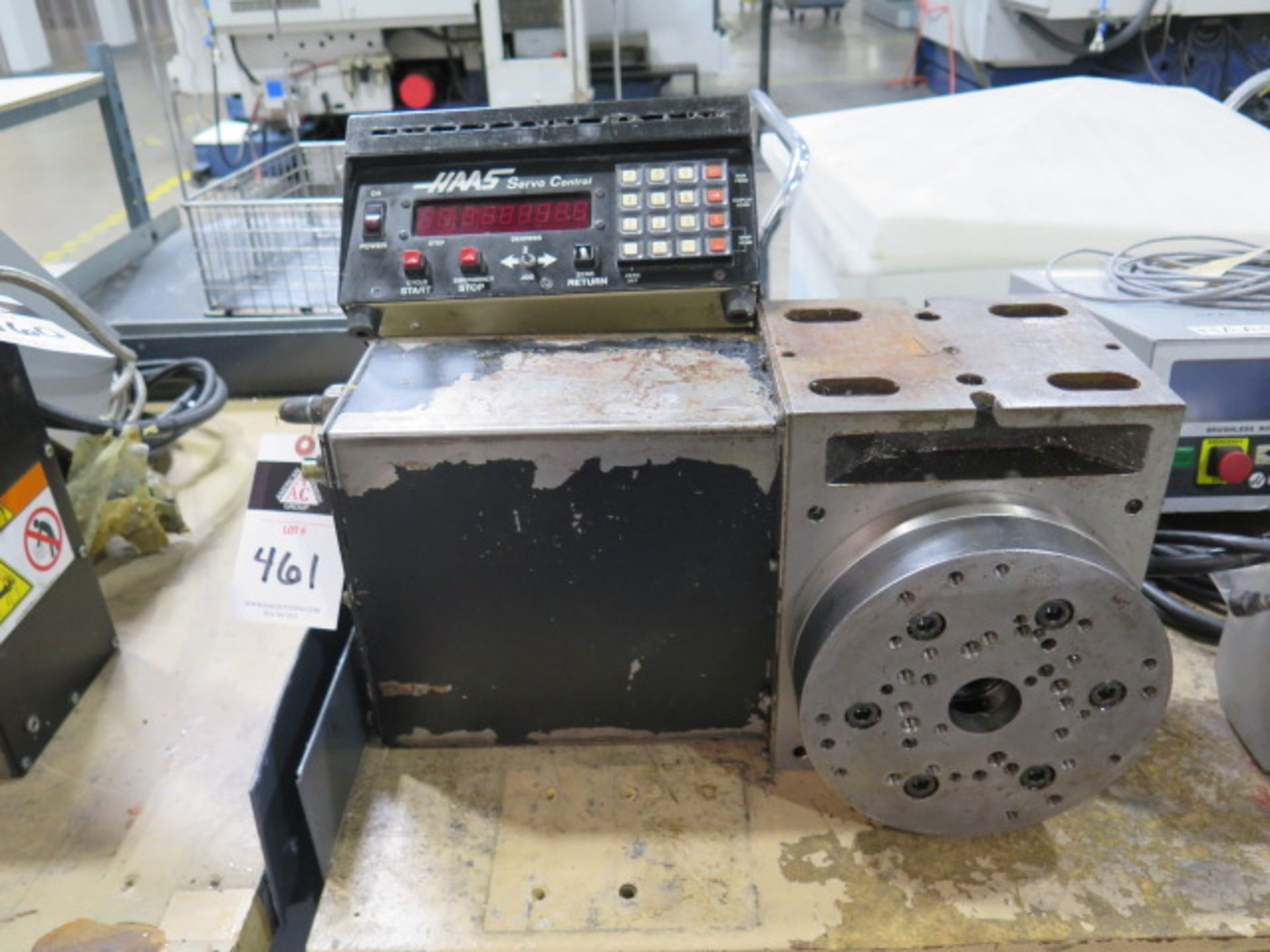 Haas HRT-210 4th Axis 8” Rotary Table w/ Haas Servo Controller (SOLD AS-IS - NO WARRANTY)