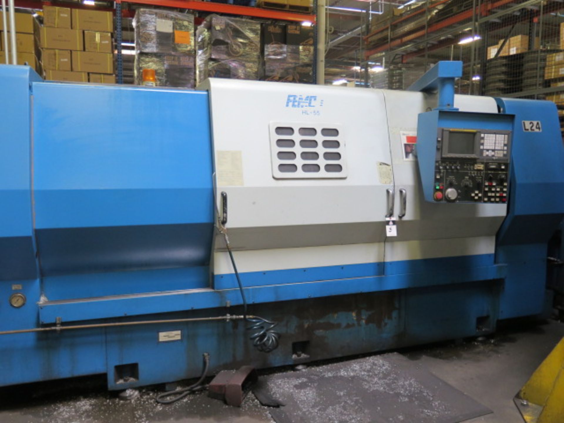 Femco HL-55S CNC Turning Center (TOOLING NOT INCLUDED) w/ Fanuc 18-T Controls, 12-Station,SOLD AS IS