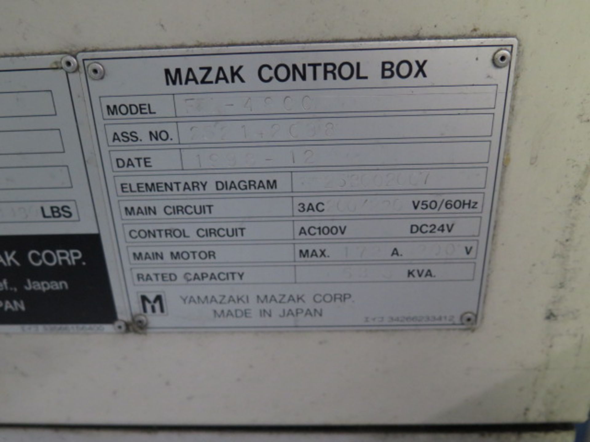 Mazak FH 4800 2-Pallet CNC HMC (TOOLING NOT INCLUDED) w/ Mazatrol 640M PC-Fusion-CNC, SOLD AS IS - Image 29 of 29