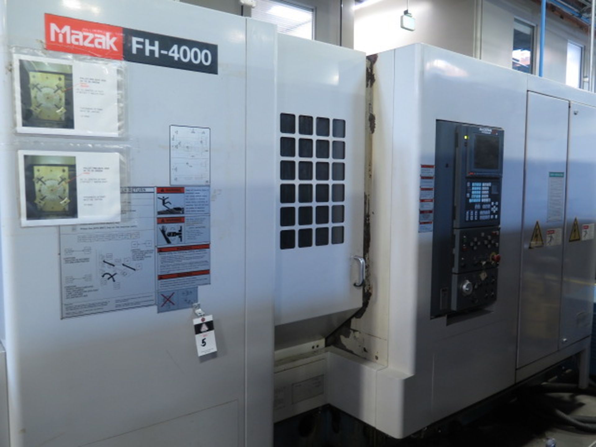 2002 Mazak FH 4000 2-Pallet CNC HMC (TOOLING NOT INCLUDED) w/ Mazatrol 640M PC-Fusion, SOLD AS IS - Image 3 of 22