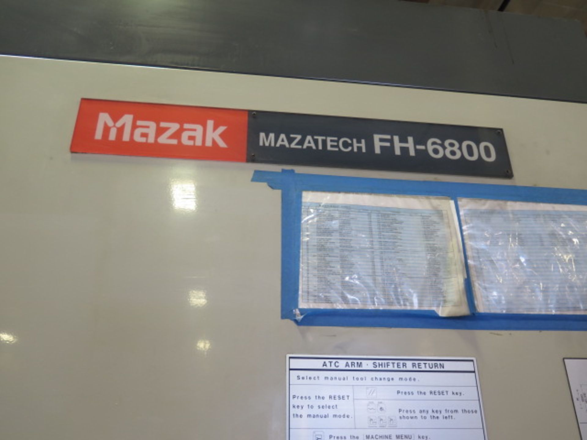 Mazak FH-6800 2-Pallet CNC HMC (TOOLING NOT INCLUDED) w/ Mazatrol 640M PC-Fusion-CNC, SOLD AS IS - Image 3 of 29