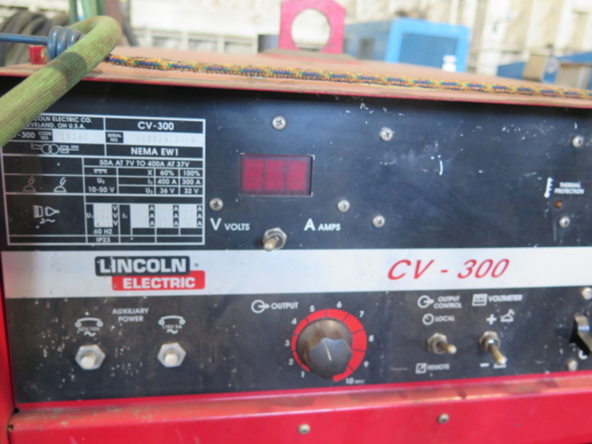 Lincoln CV-300 Arc Welding Power Source w/ Lincoln LF-74 Wire Feeder (SOLD AS-IS - NO WARRANTY) - Image 8 of 8