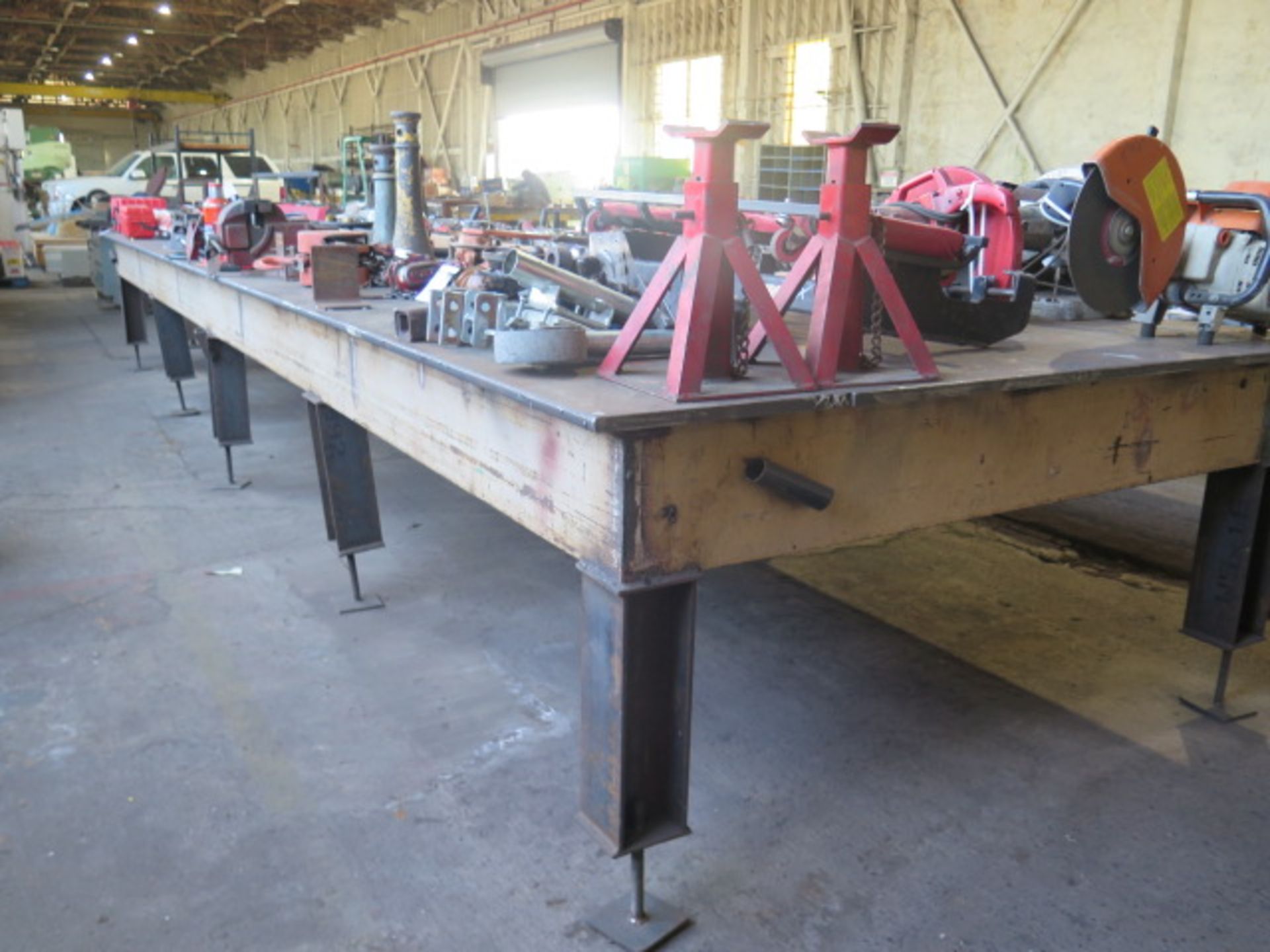 78” x 270” x 1” Steel Welding Table (SOLD AS-IS - NO WARRANTY) - Image 6 of 9