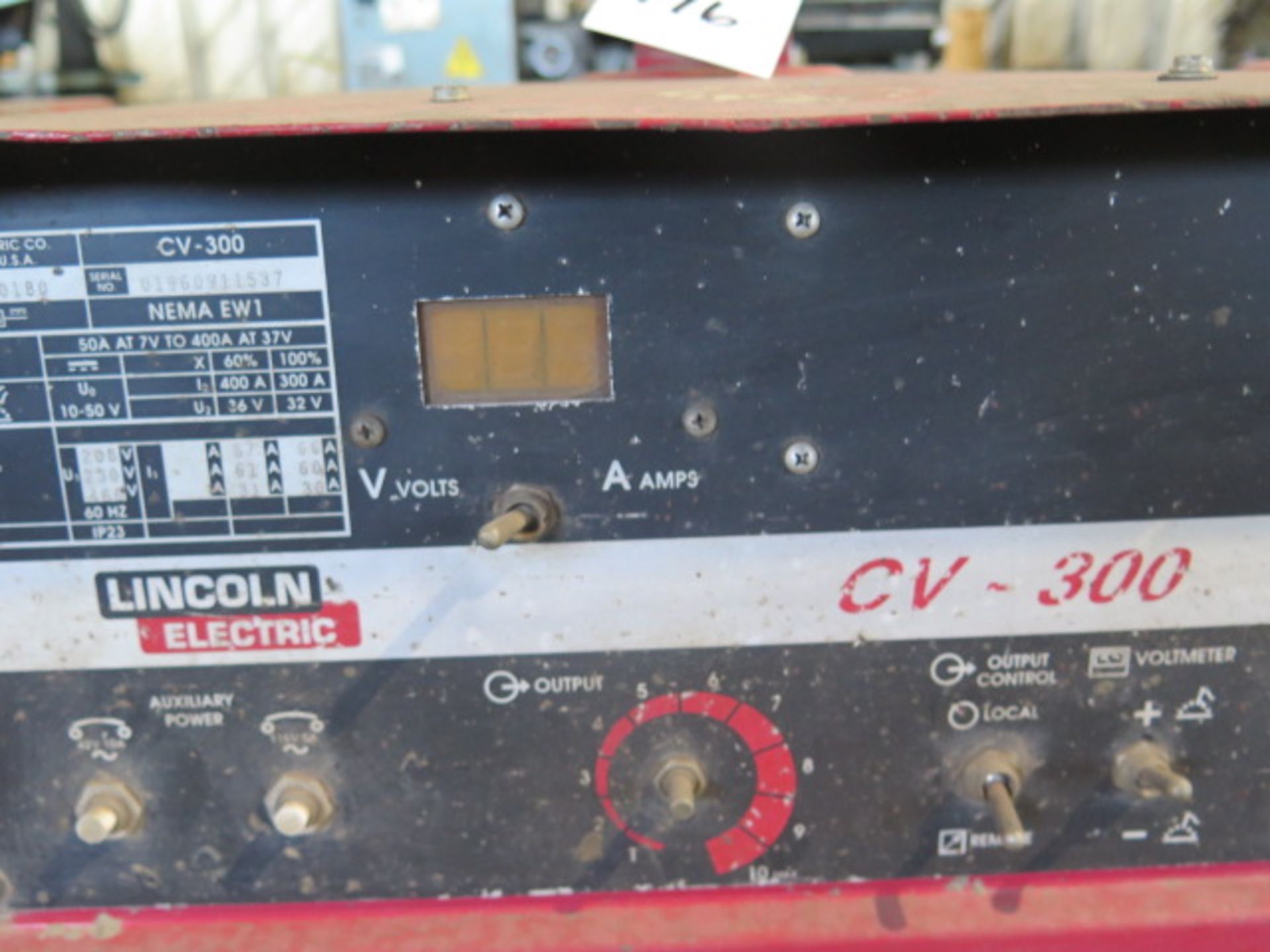 Lincoln CV-305 Arc Welding Power Source (NO CABLES) (SOLD AS-IS - NO WARRANTY) - Image 5 of 5