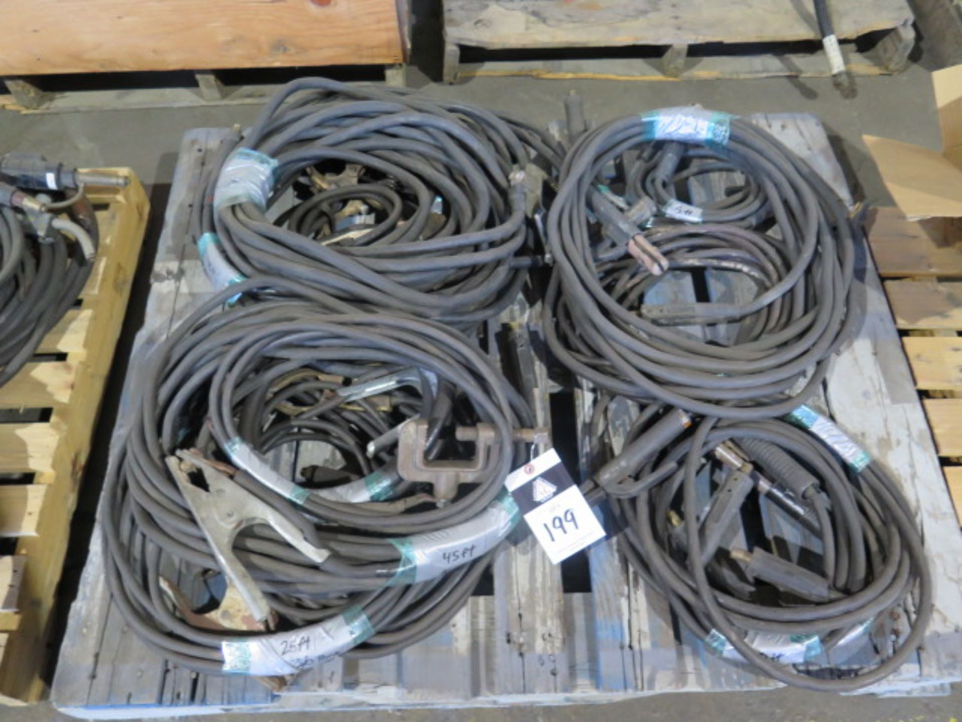 Welding 200 Volt Heavy Duty Welding Leads W/ Ground and Stingers (SOLD AS-IS - NO WARRANTY)