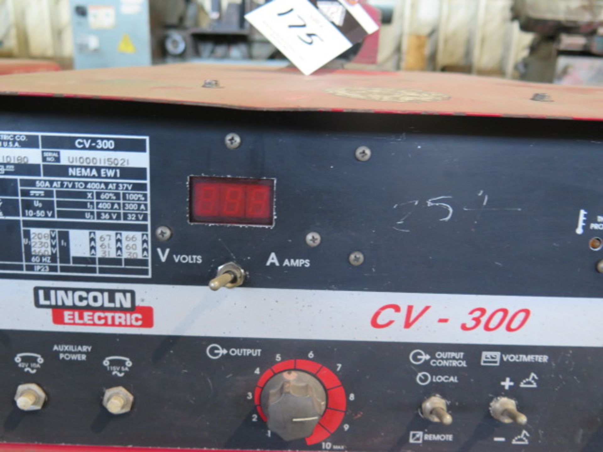 Lincoln CV-305 Arc Welding Power Source (NO CABLES) (SOLD AS-IS - NO WARRANTY) - Image 5 of 5