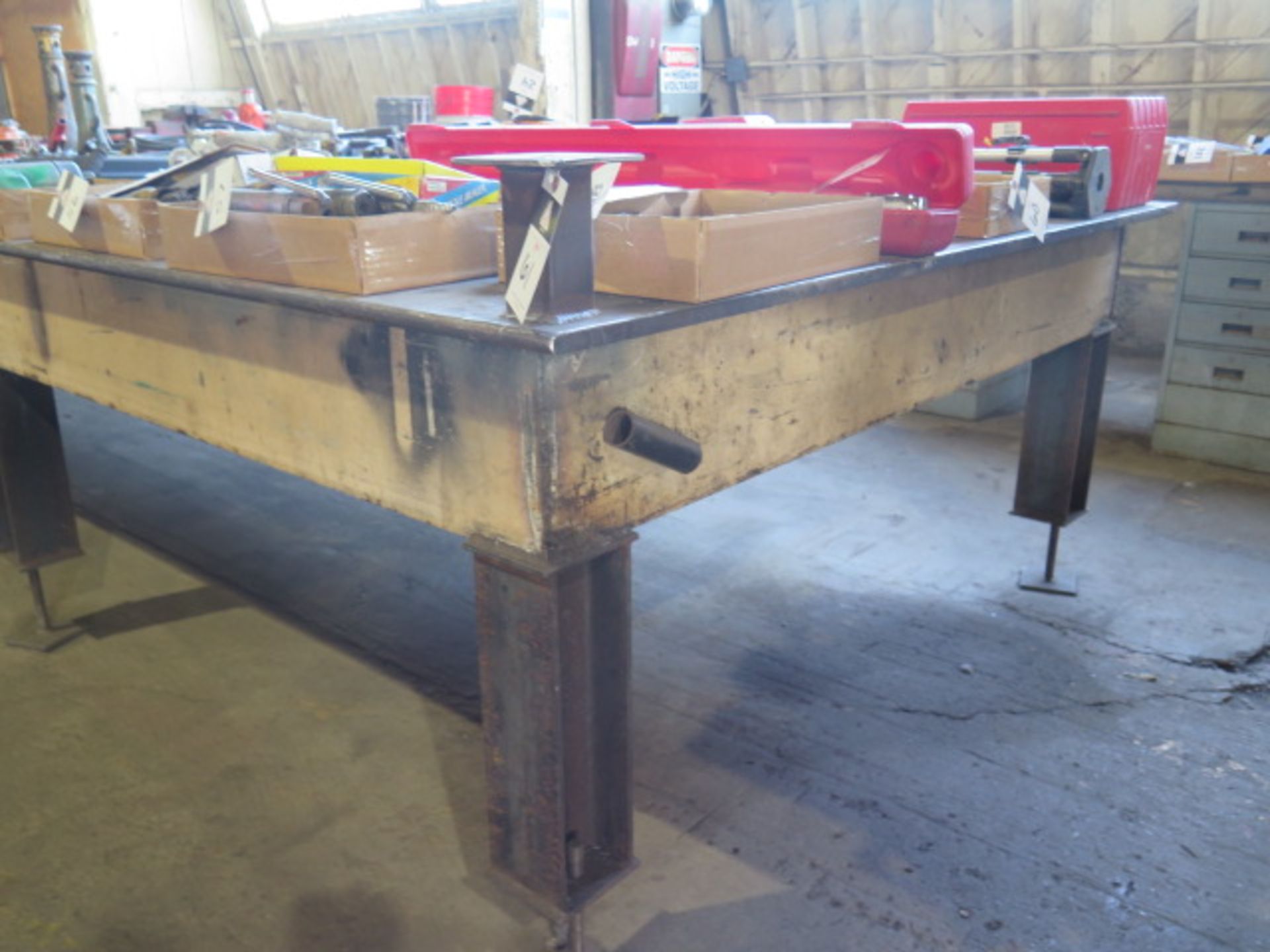 78” x 270” x 1” Steel Welding Table (SOLD AS-IS - NO WARRANTY) - Image 3 of 9