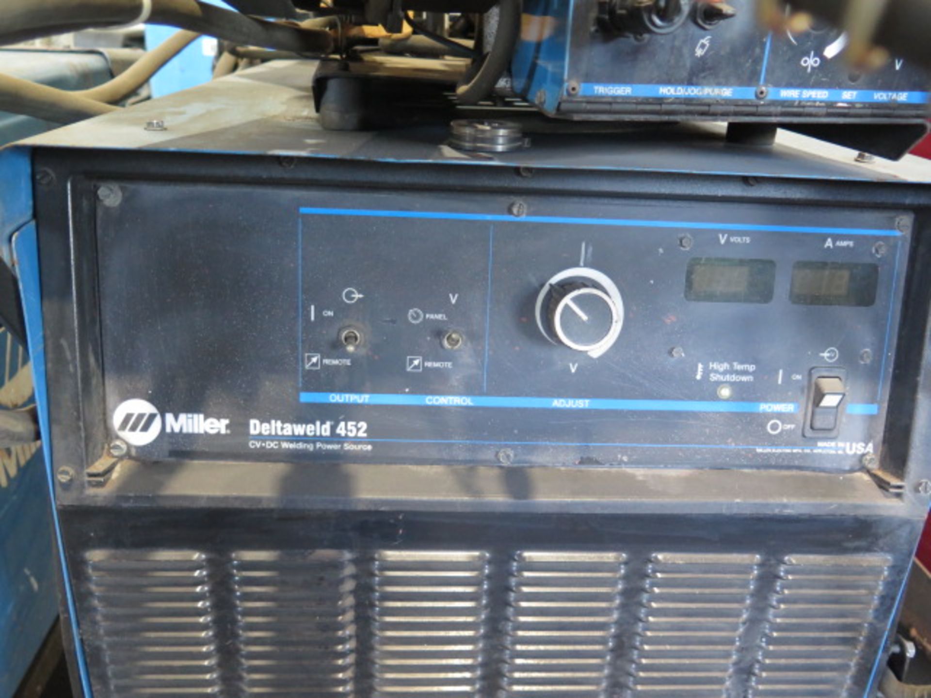 Miller Deltaweld 452 CV-DC Arc Welding Power Source w/ Miller 60 Series Wire Feeder (SOLD AS-IS - NO - Image 7 of 8