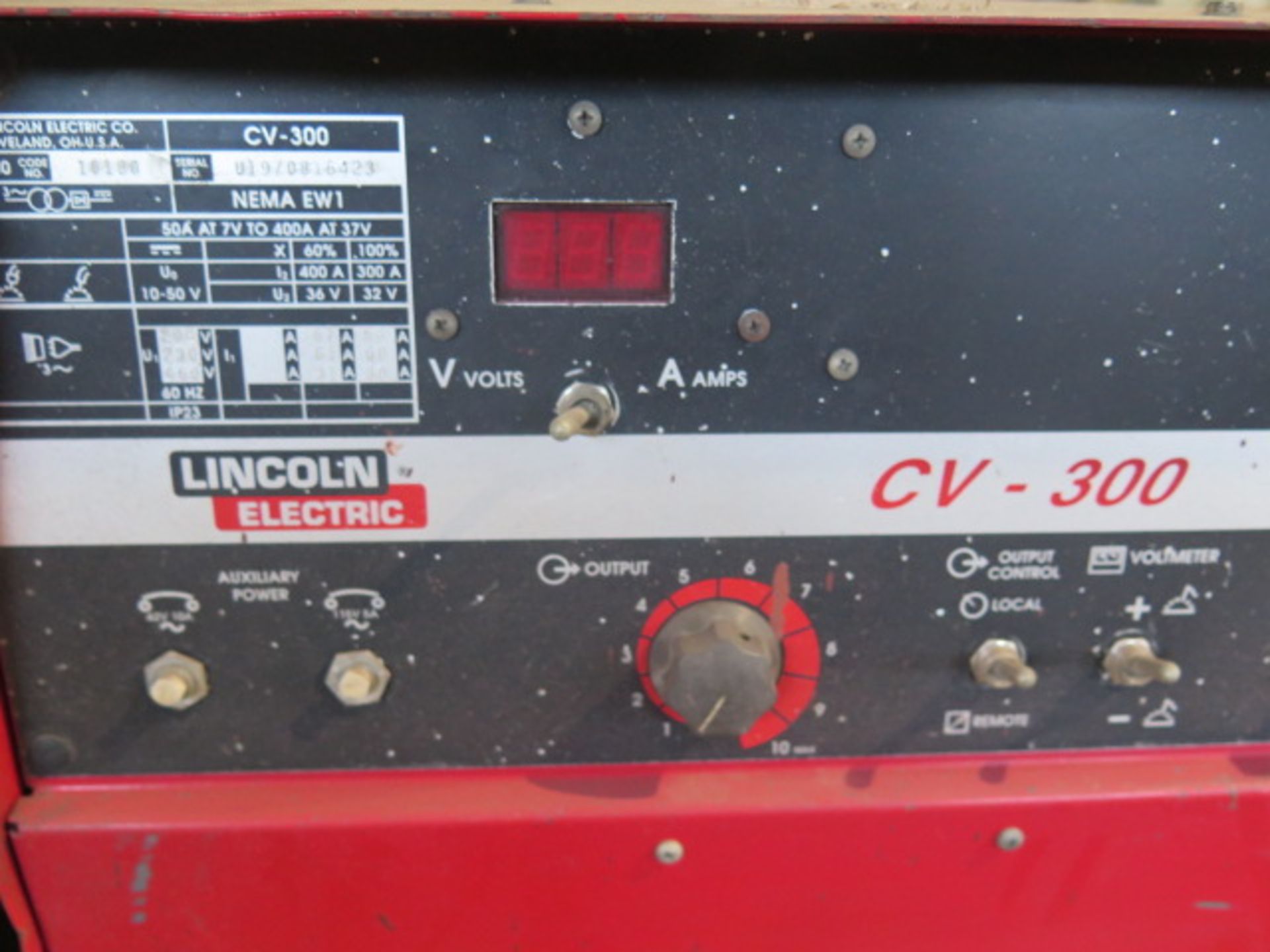 Lincoln CV-305 Arc Welding Power Source (NO CABLES) (SOLD AS-IS - NO WARRANTY) - Image 4 of 4